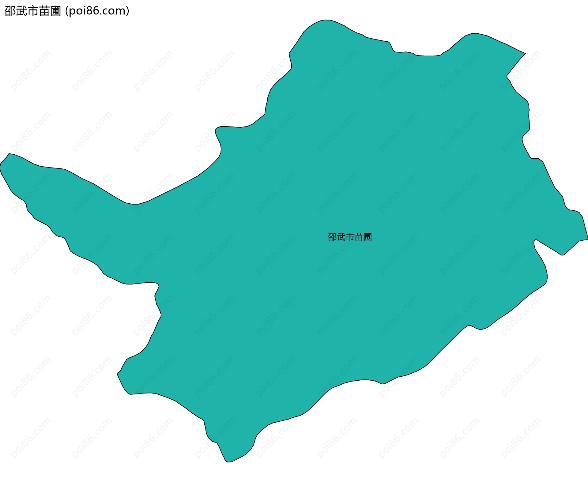 邵武市苗圃边界地图
