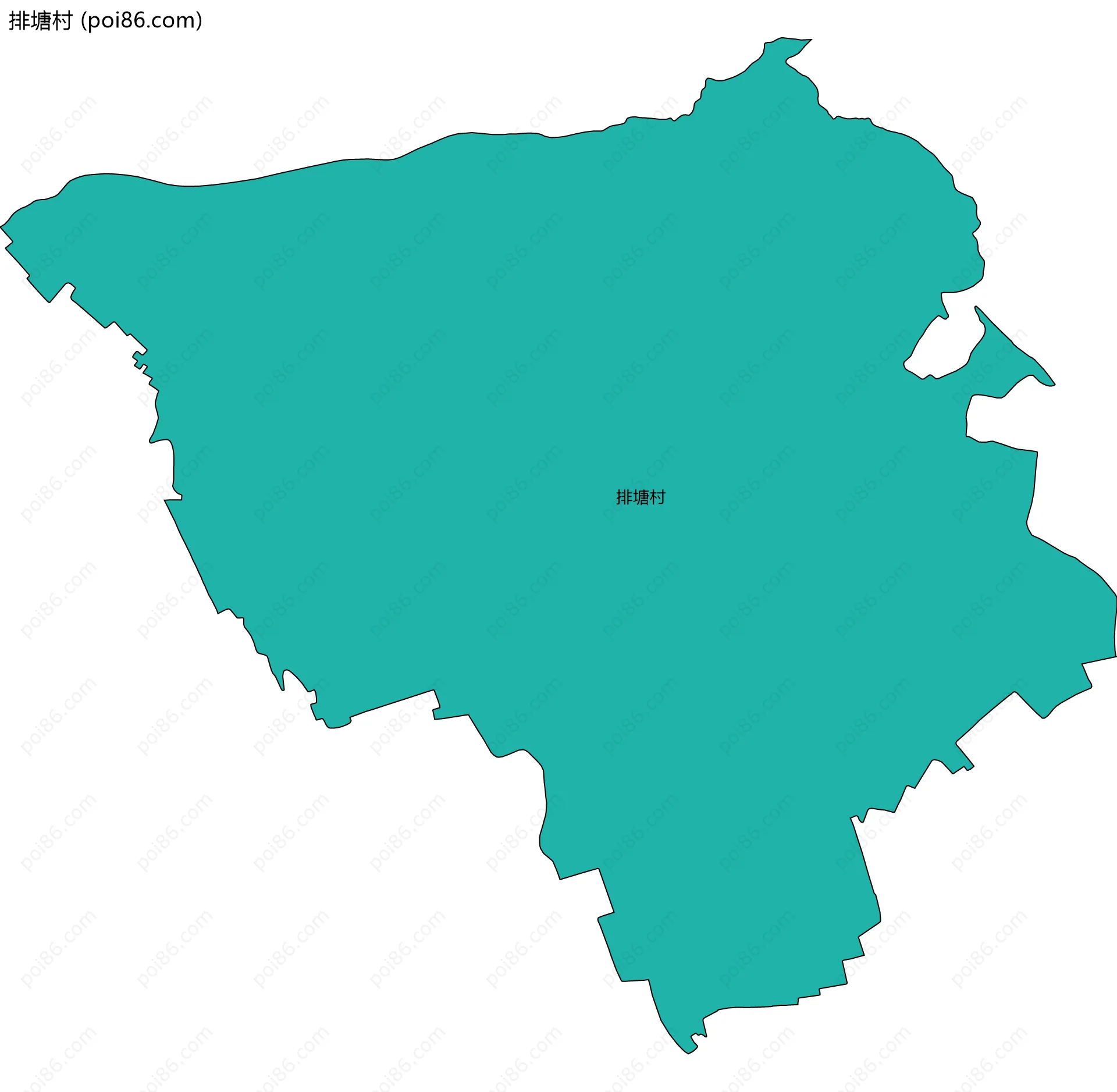 排塘村边界地图