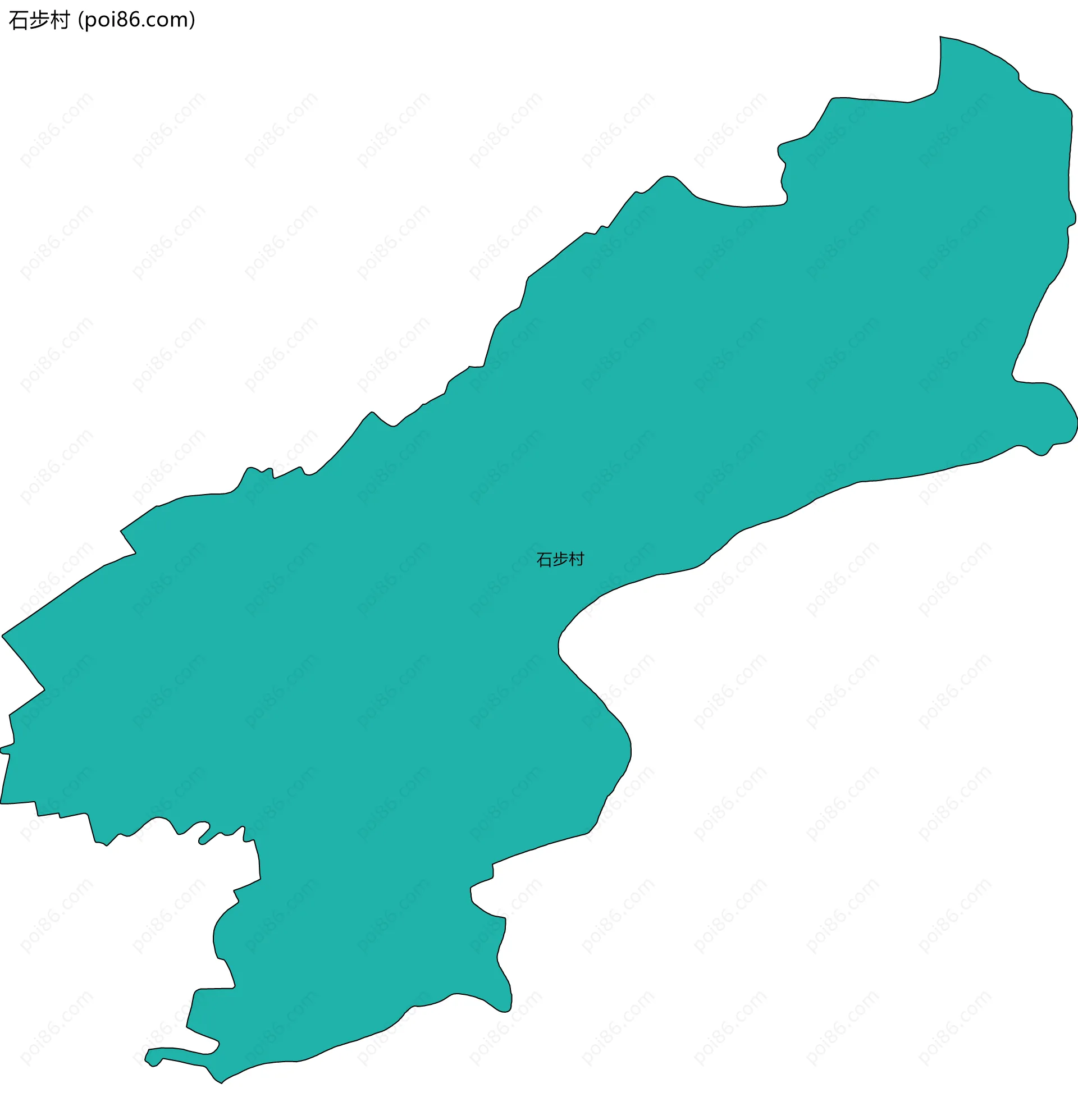 石步村边界地图