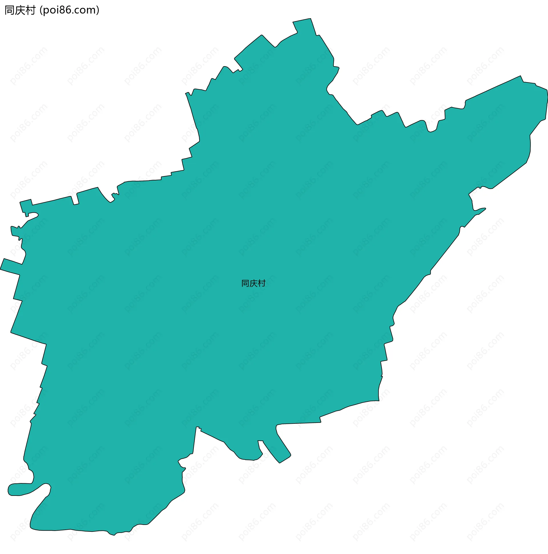 同庆村边界地图