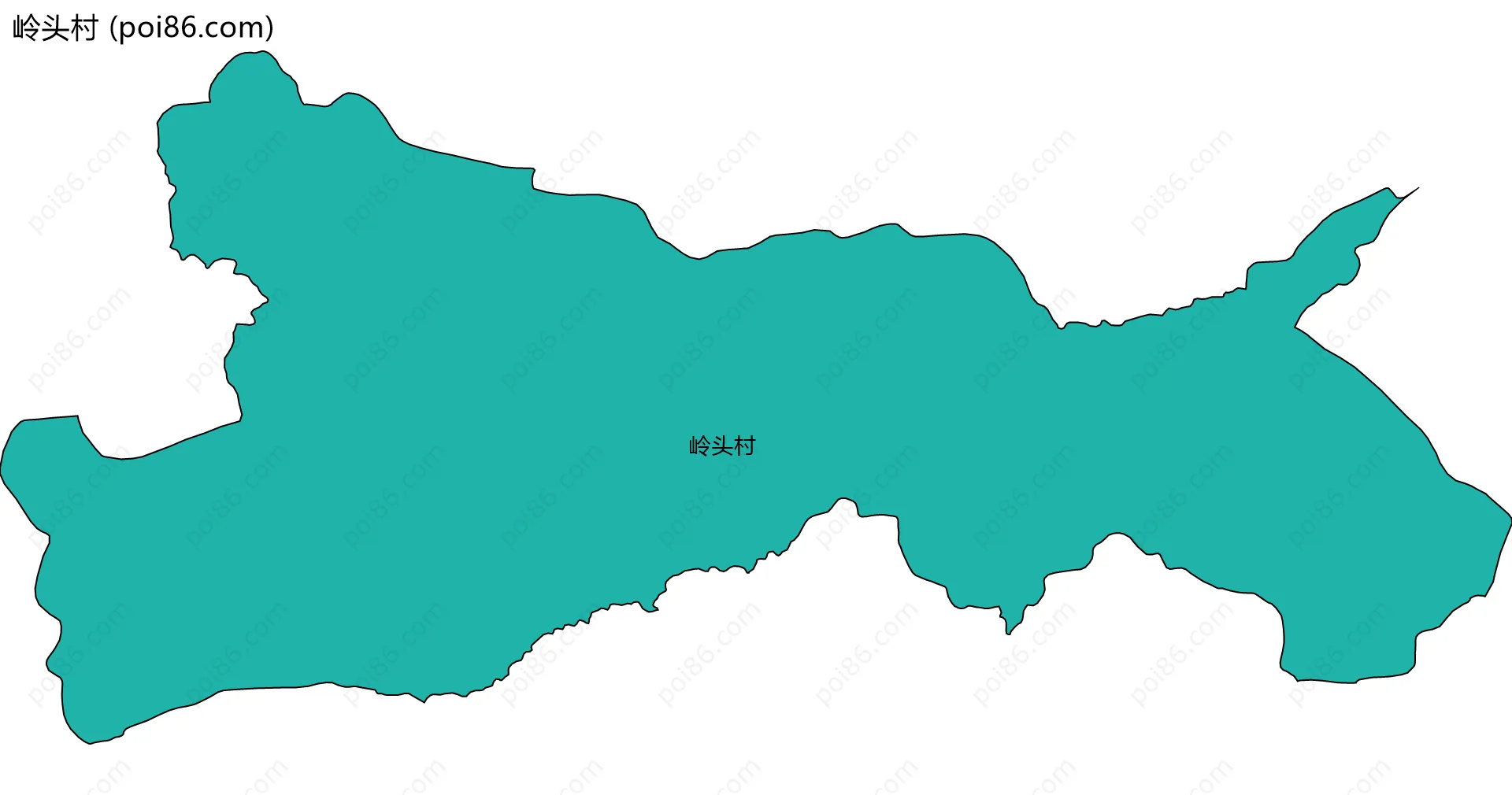 岭头村边界地图