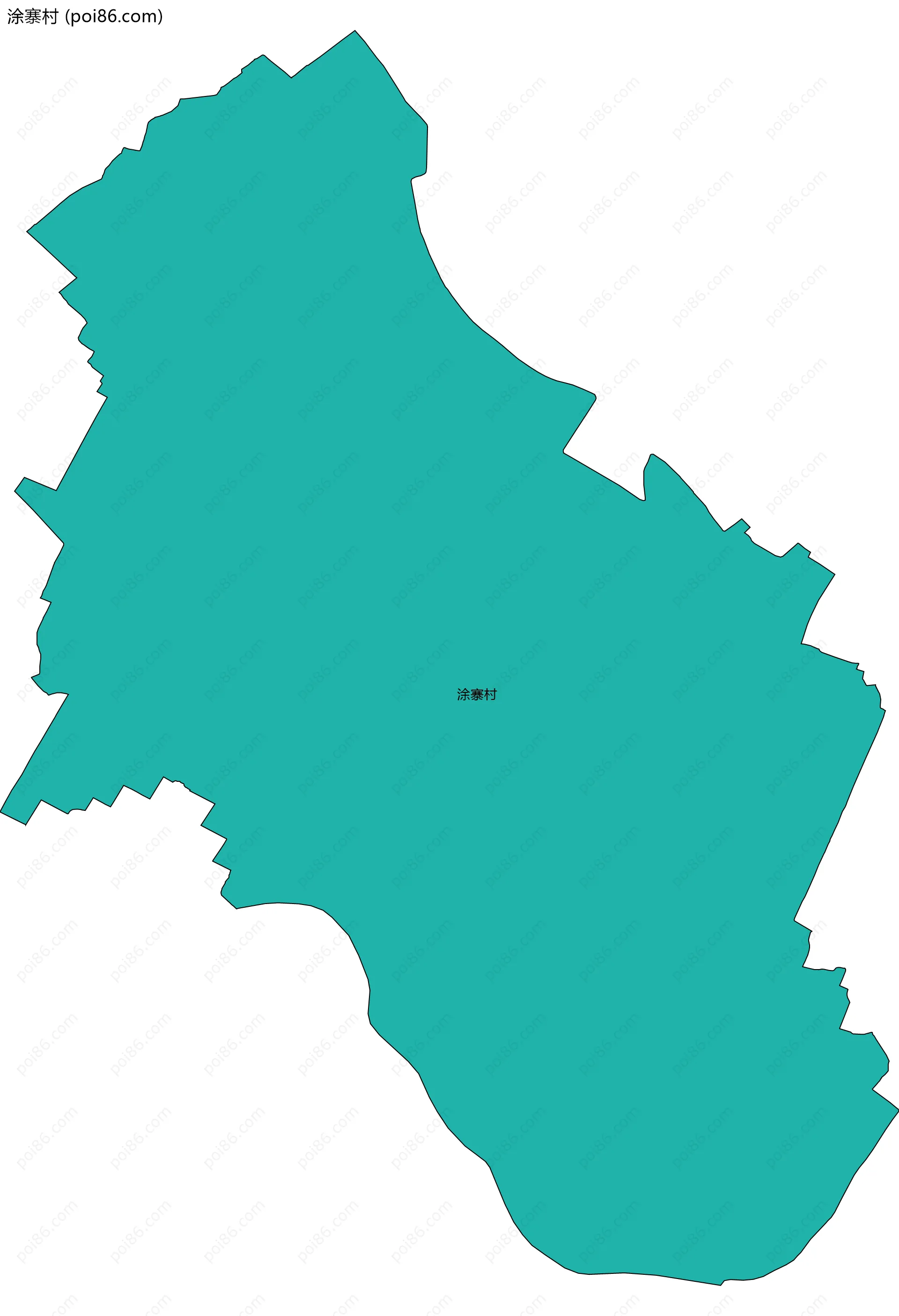 涂寨村边界地图