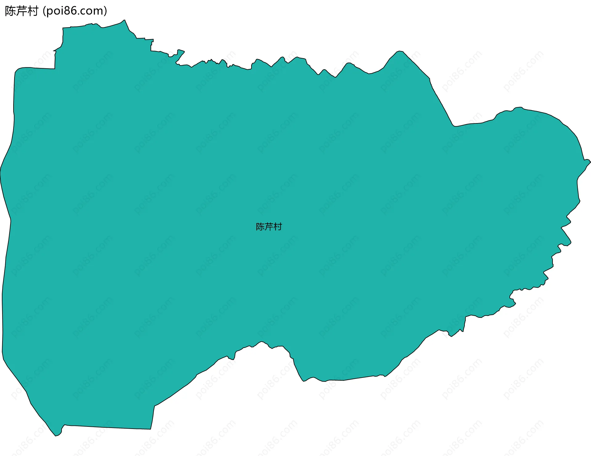 陈芹村边界地图