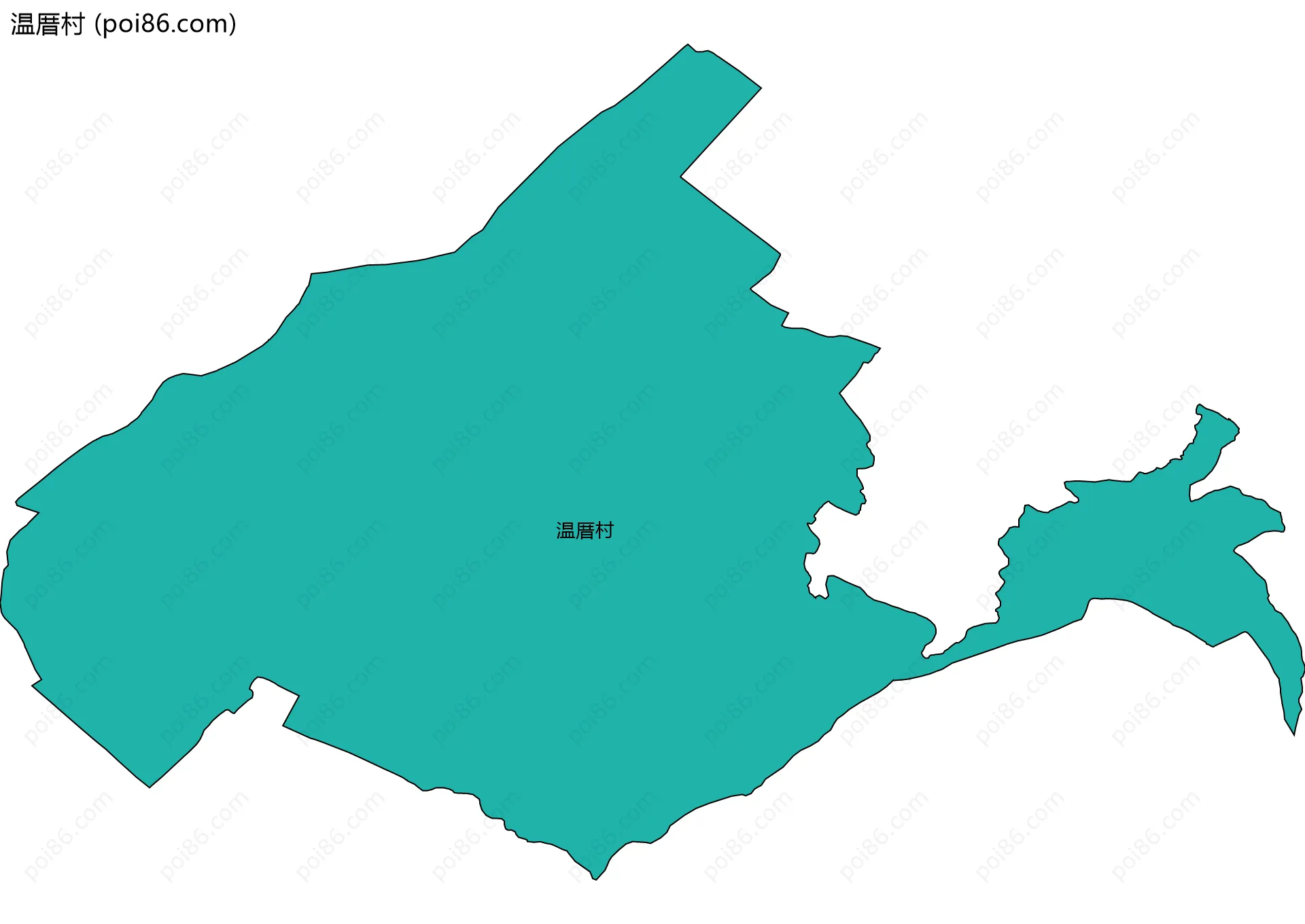 温厝村边界地图