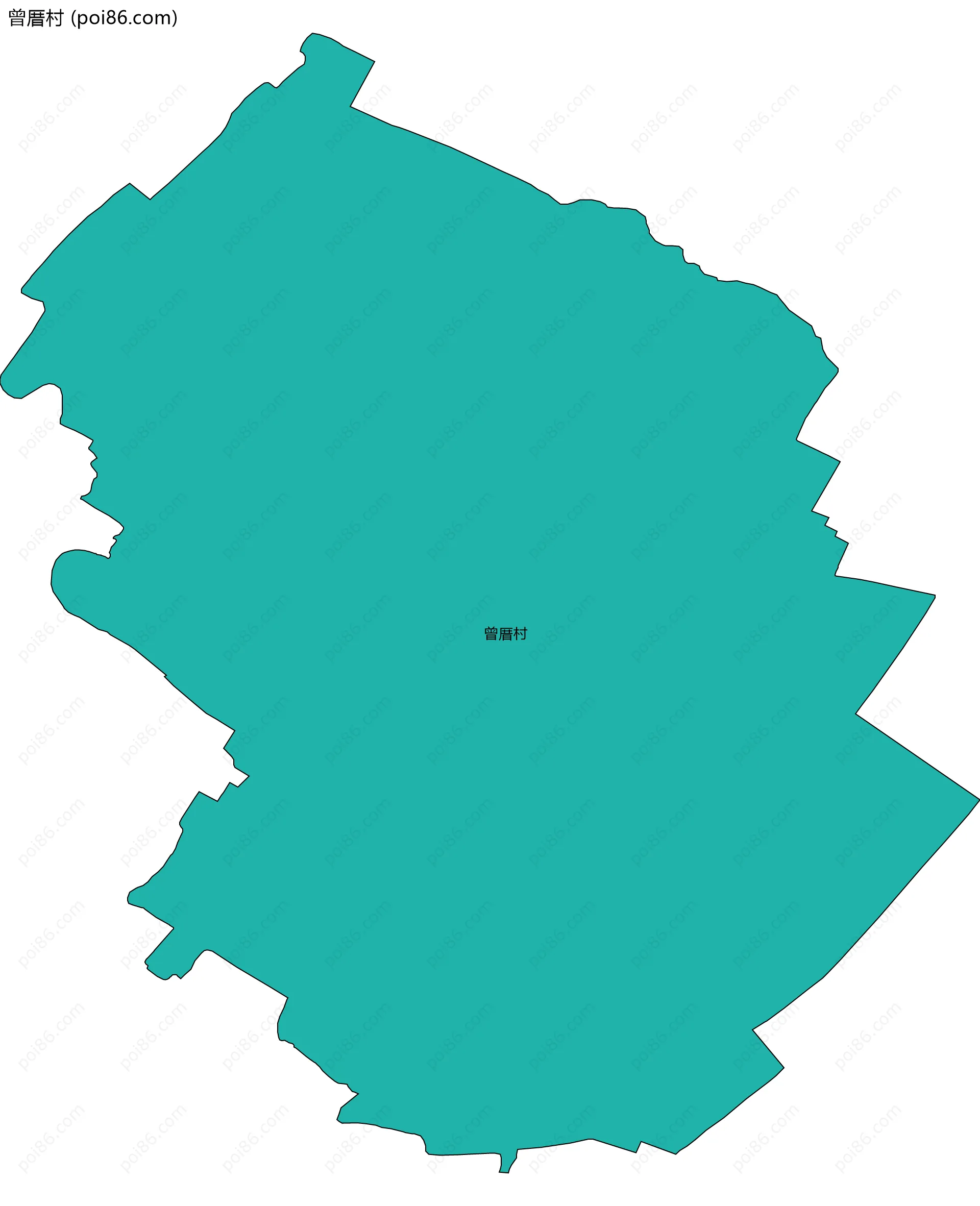 曾厝村边界地图