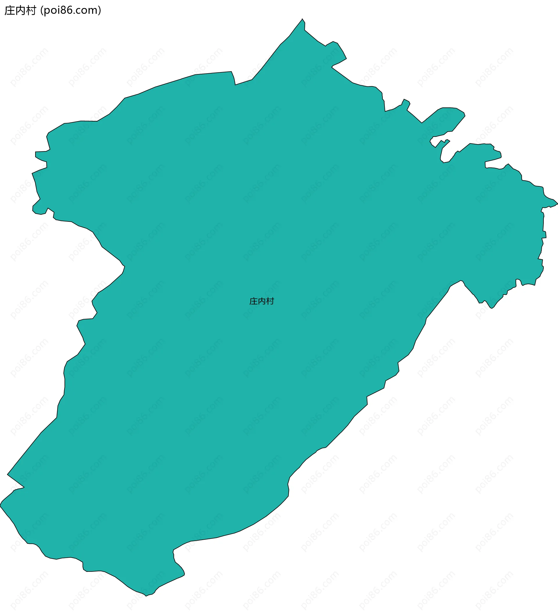 庄内村边界地图