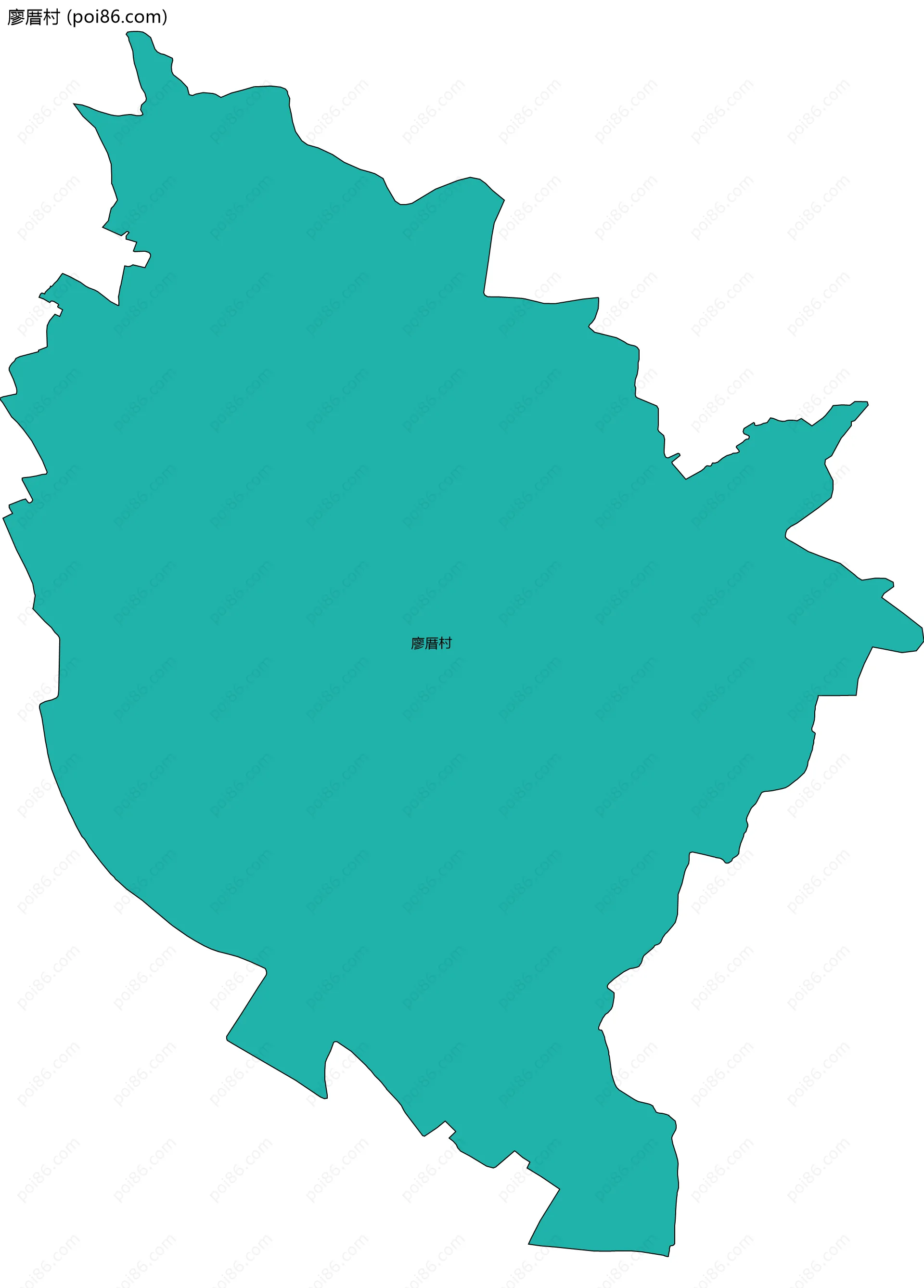 廖厝村边界地图