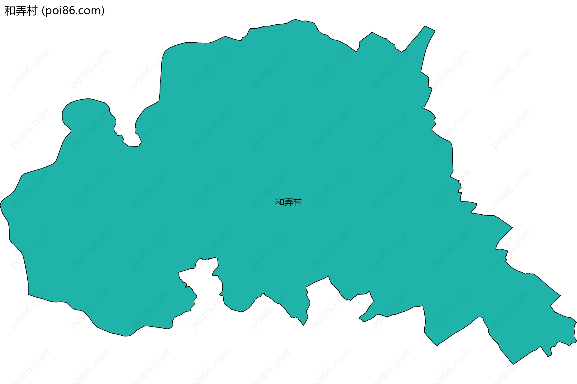 和弄村边界地图