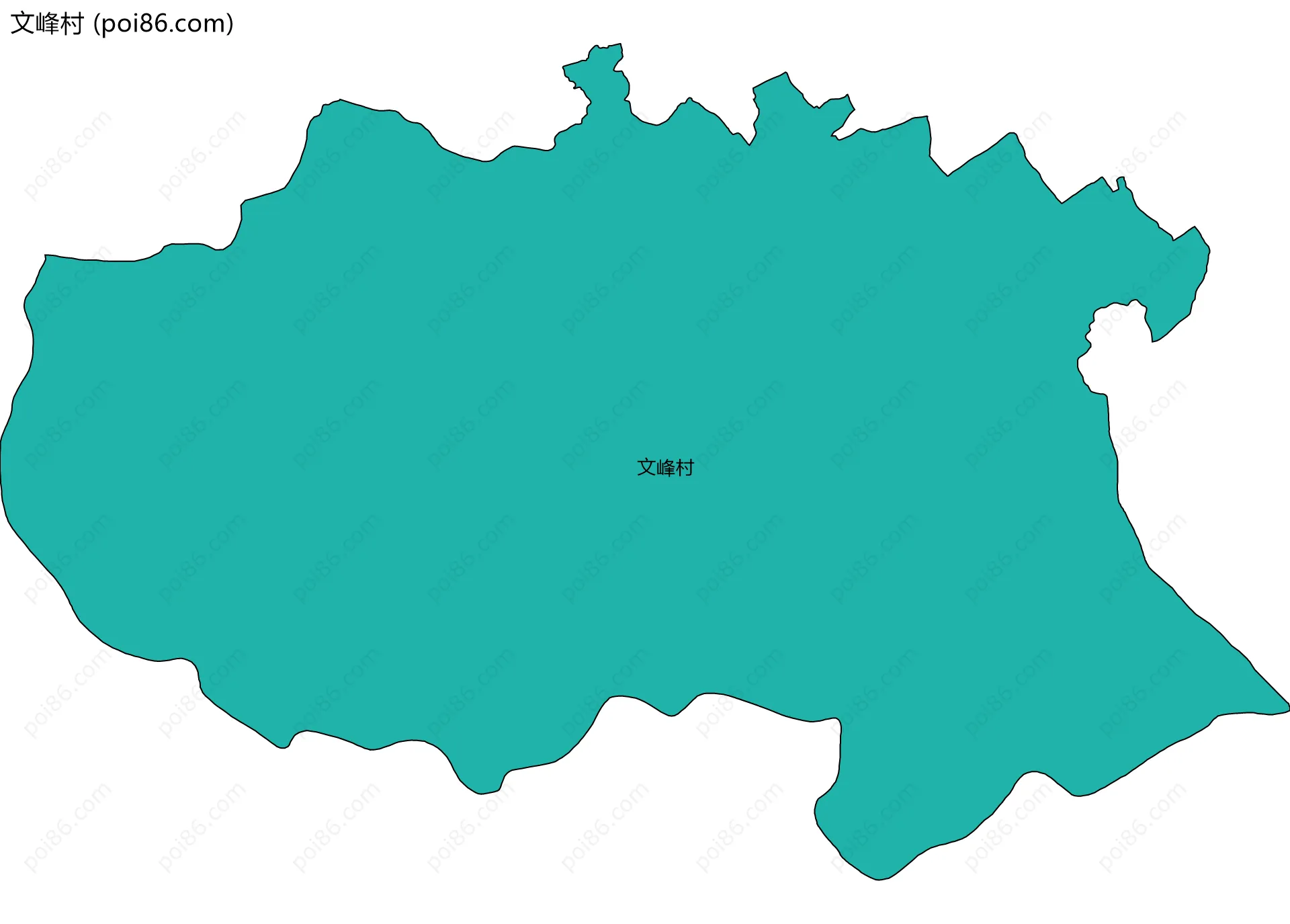 文峰村边界地图
