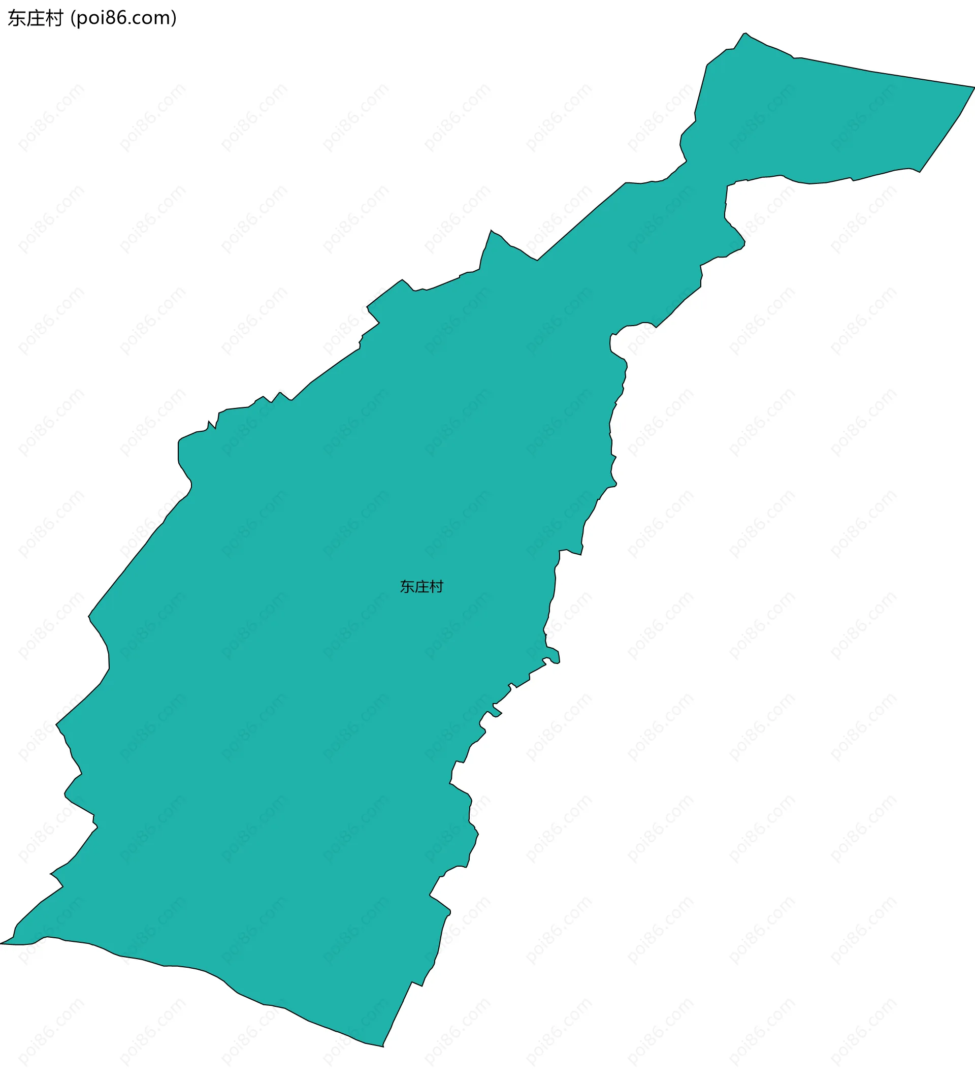 东庄村边界地图