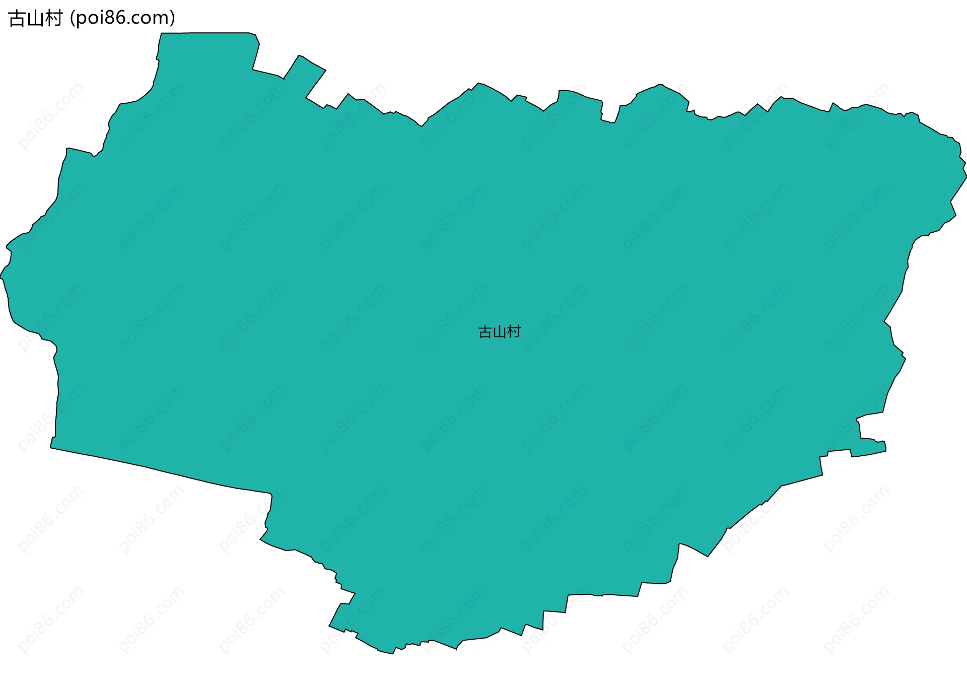 古山村边界地图