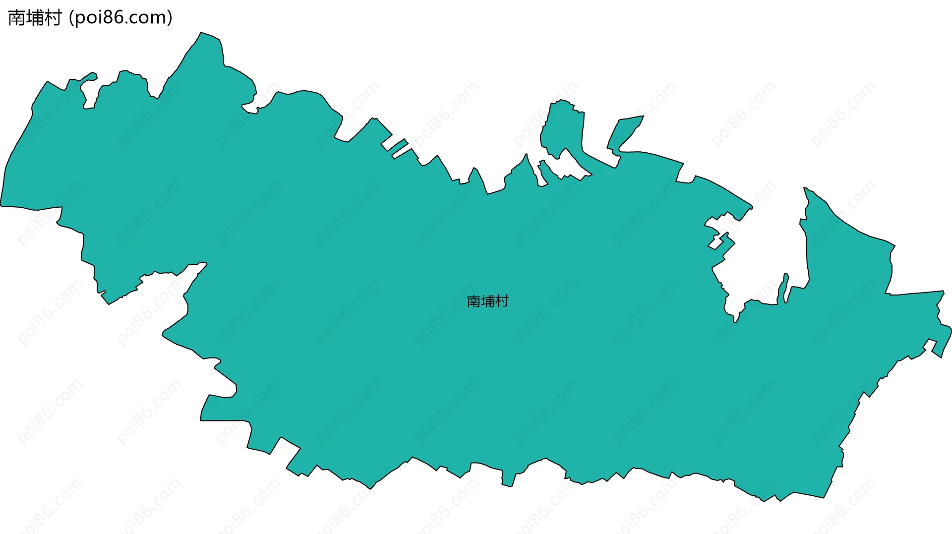 南埔村边界地图