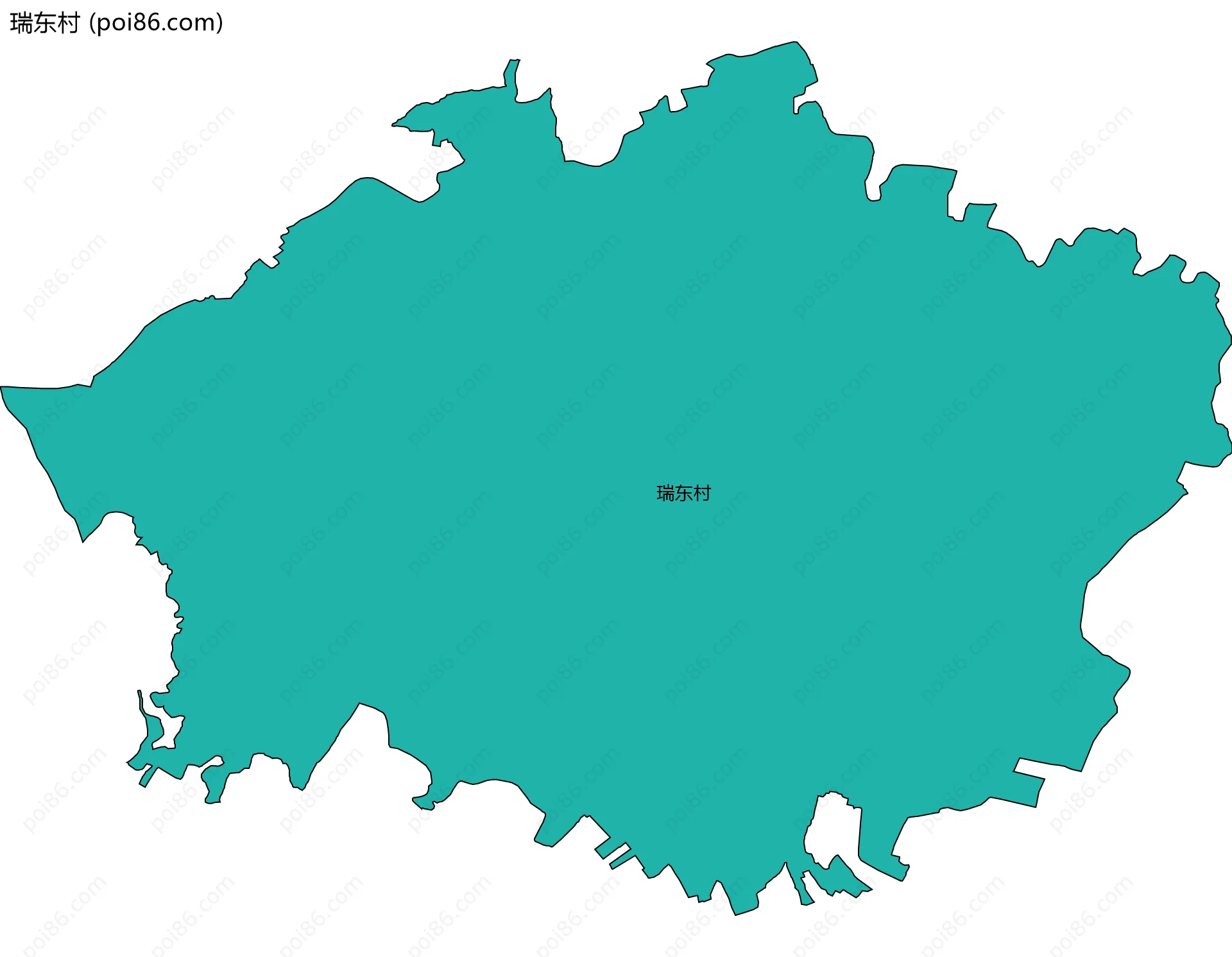 瑞东村边界地图