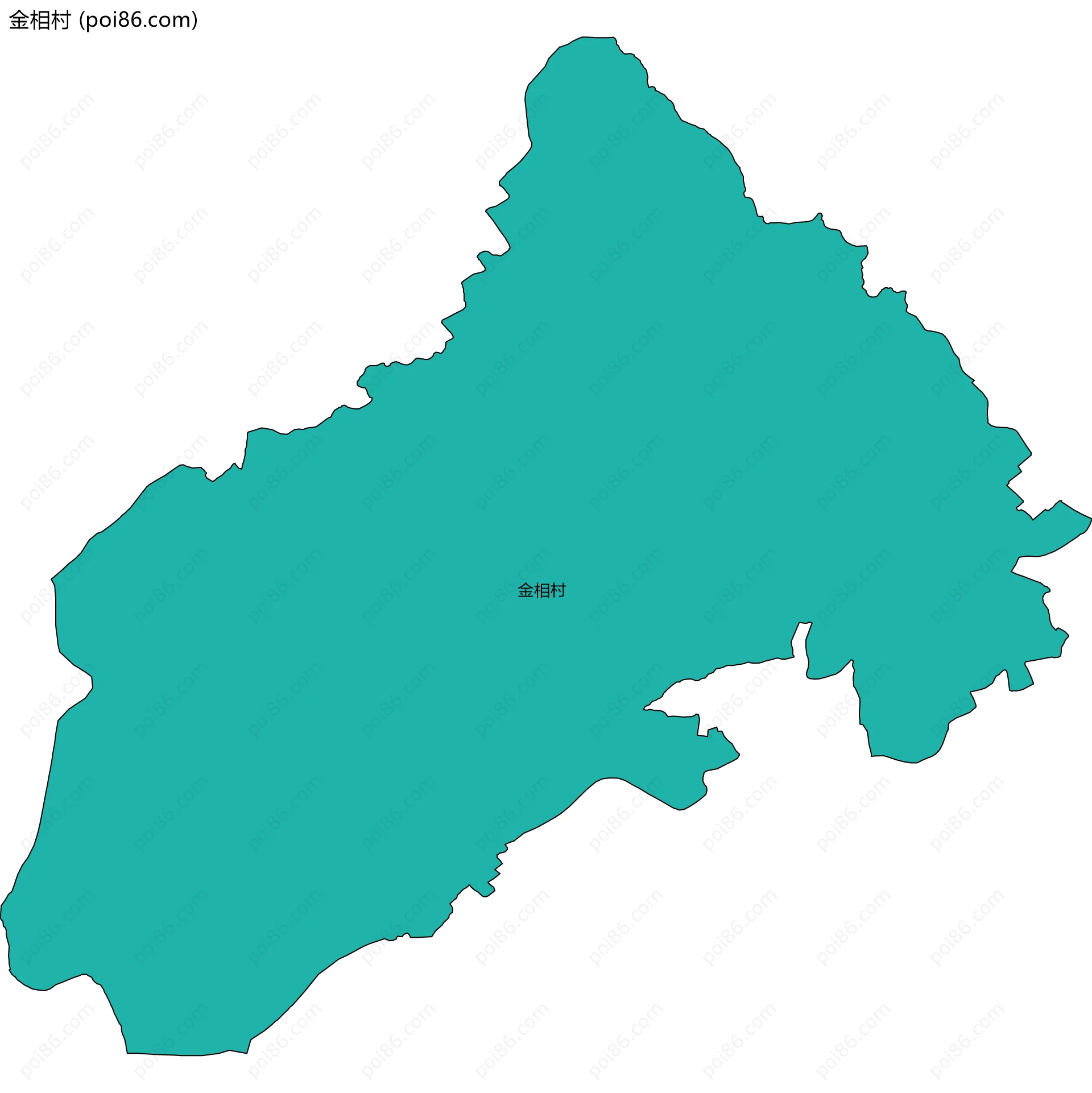 金相村边界地图