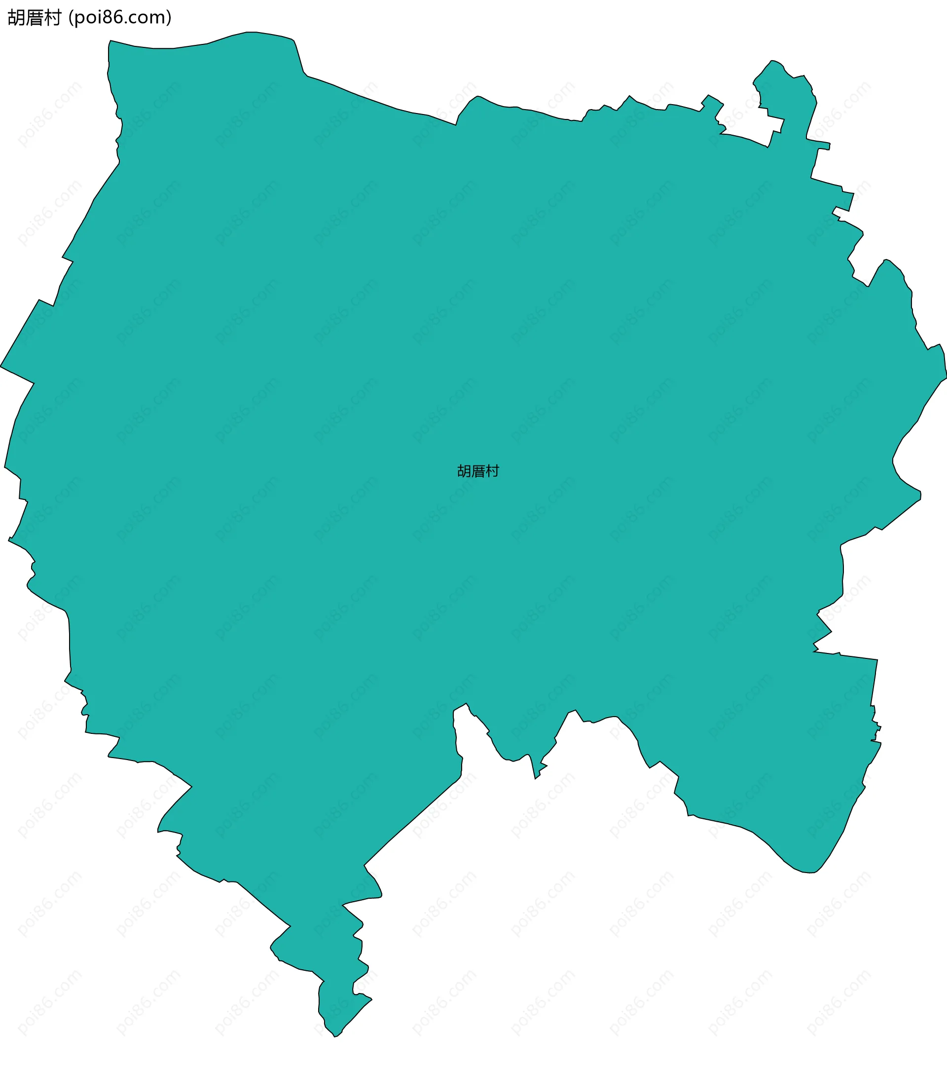 胡厝村边界地图