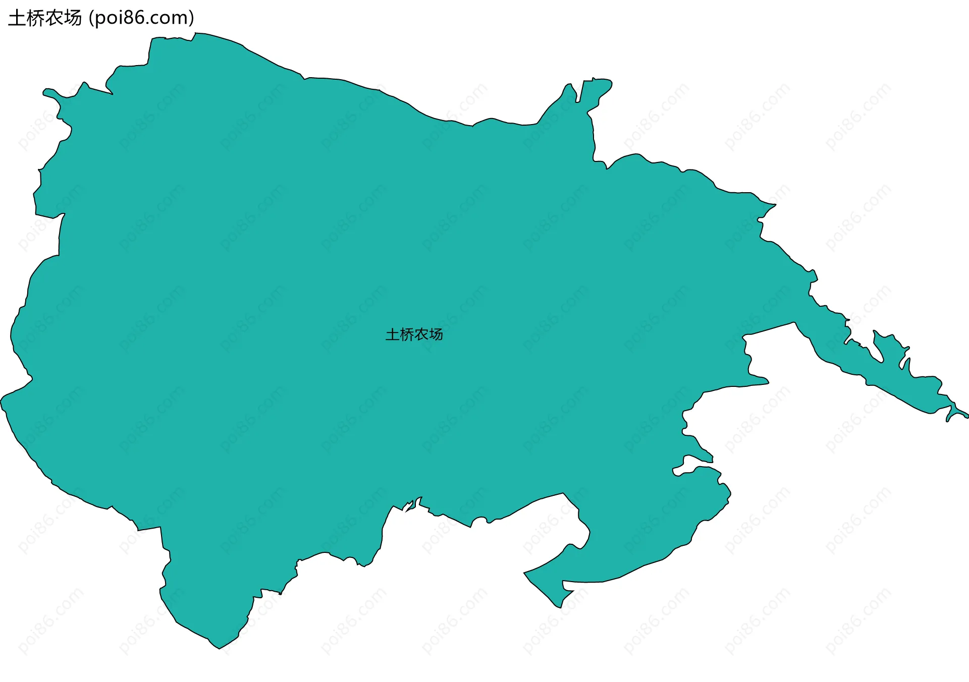土桥农场边界地图