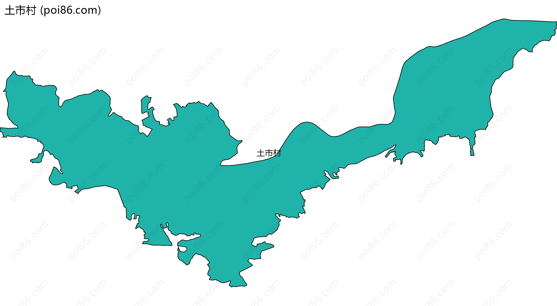 土市村边界地图