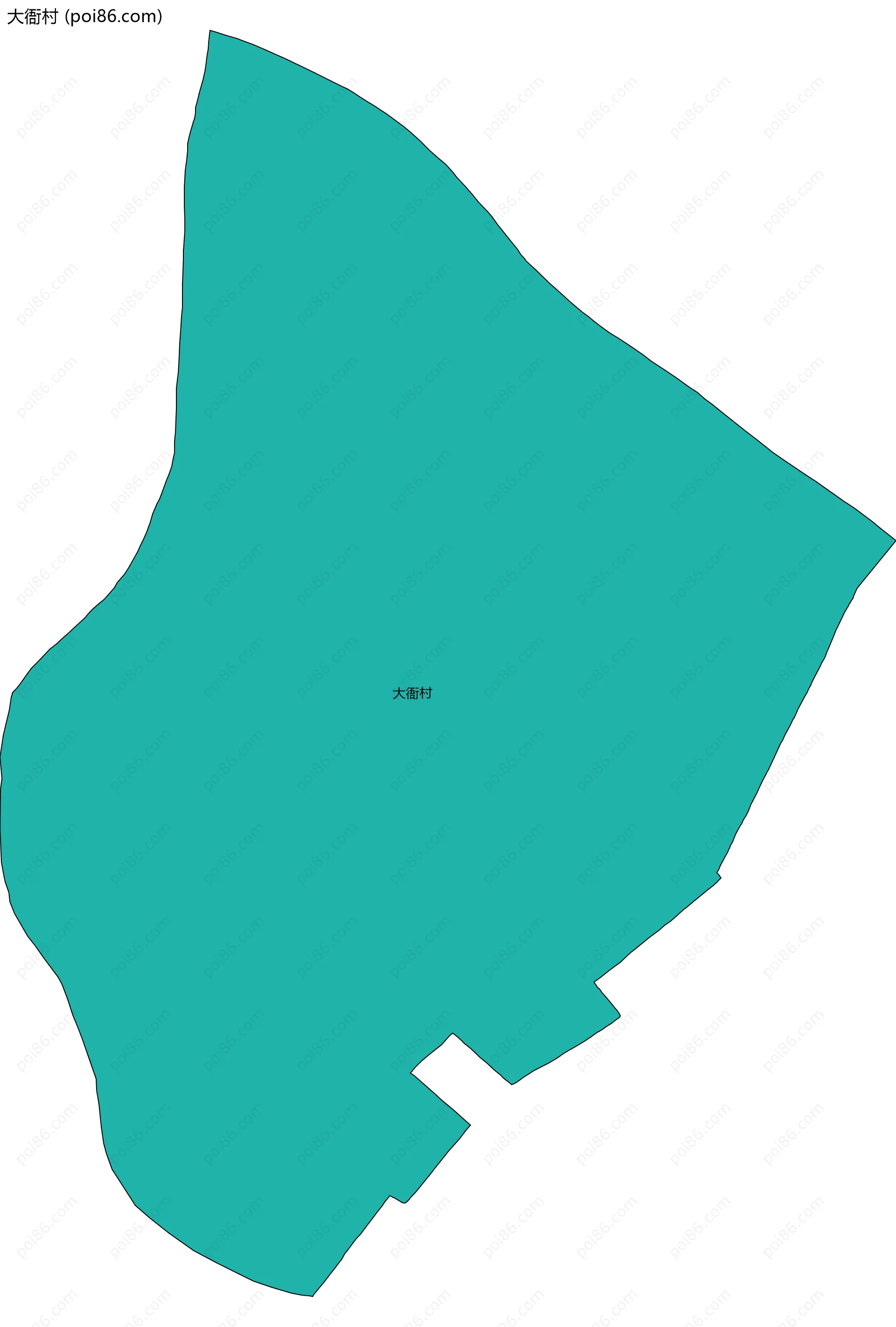 大衙村边界地图