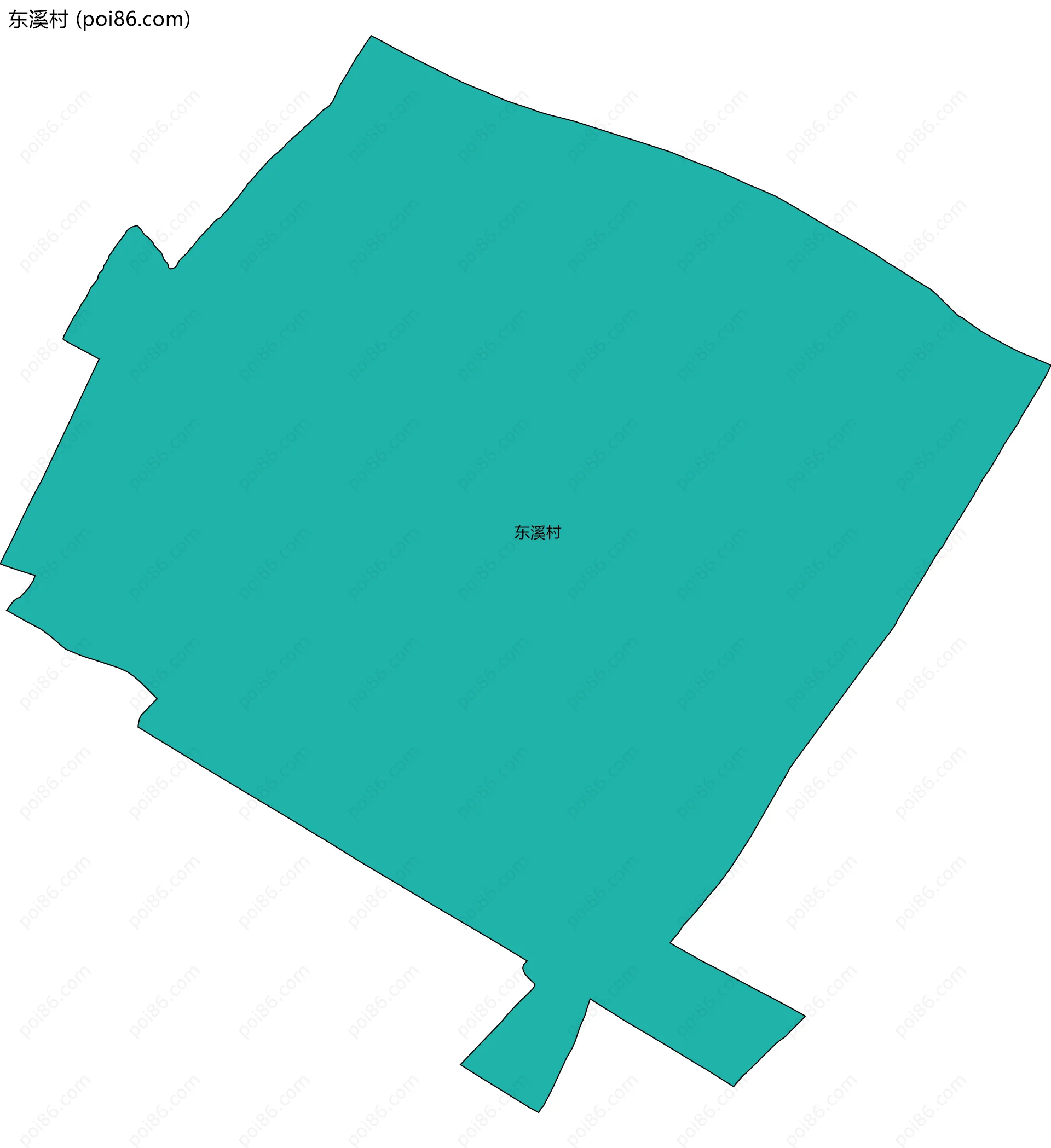 东溪村边界地图