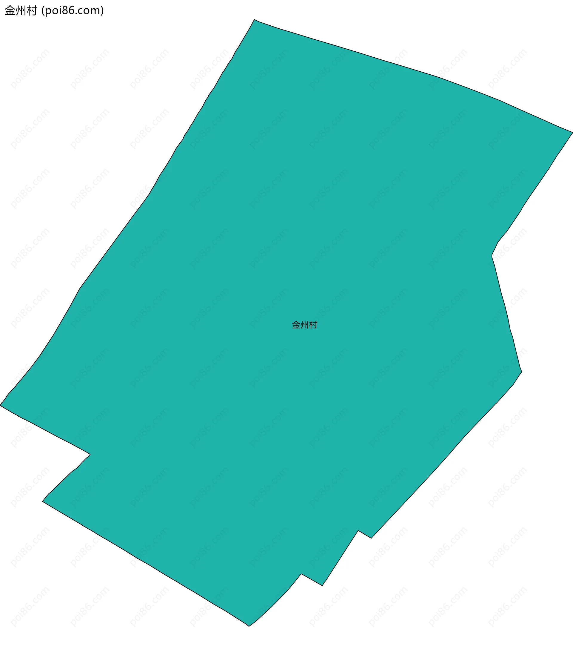 金州村边界地图