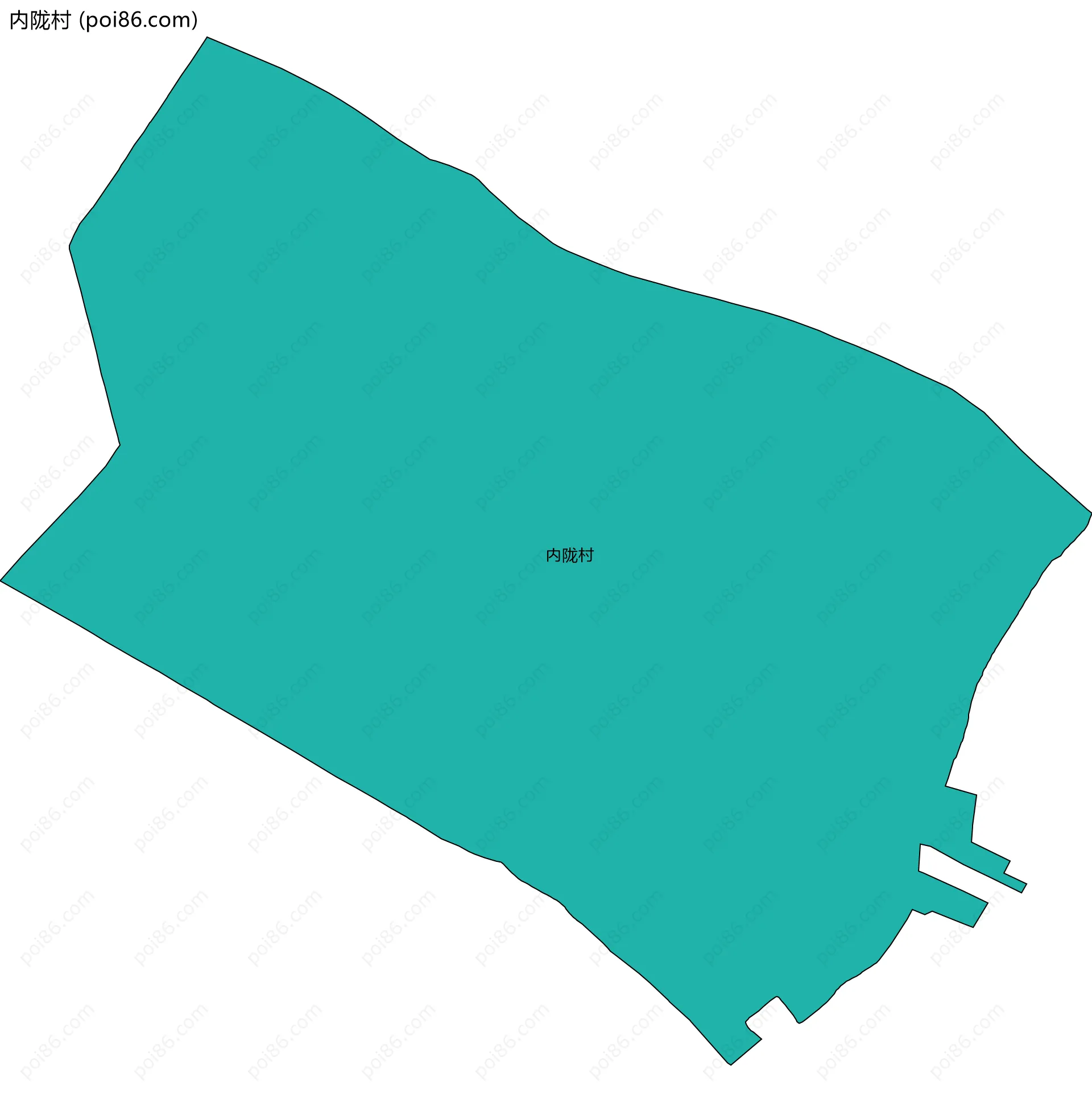 内陇村边界地图