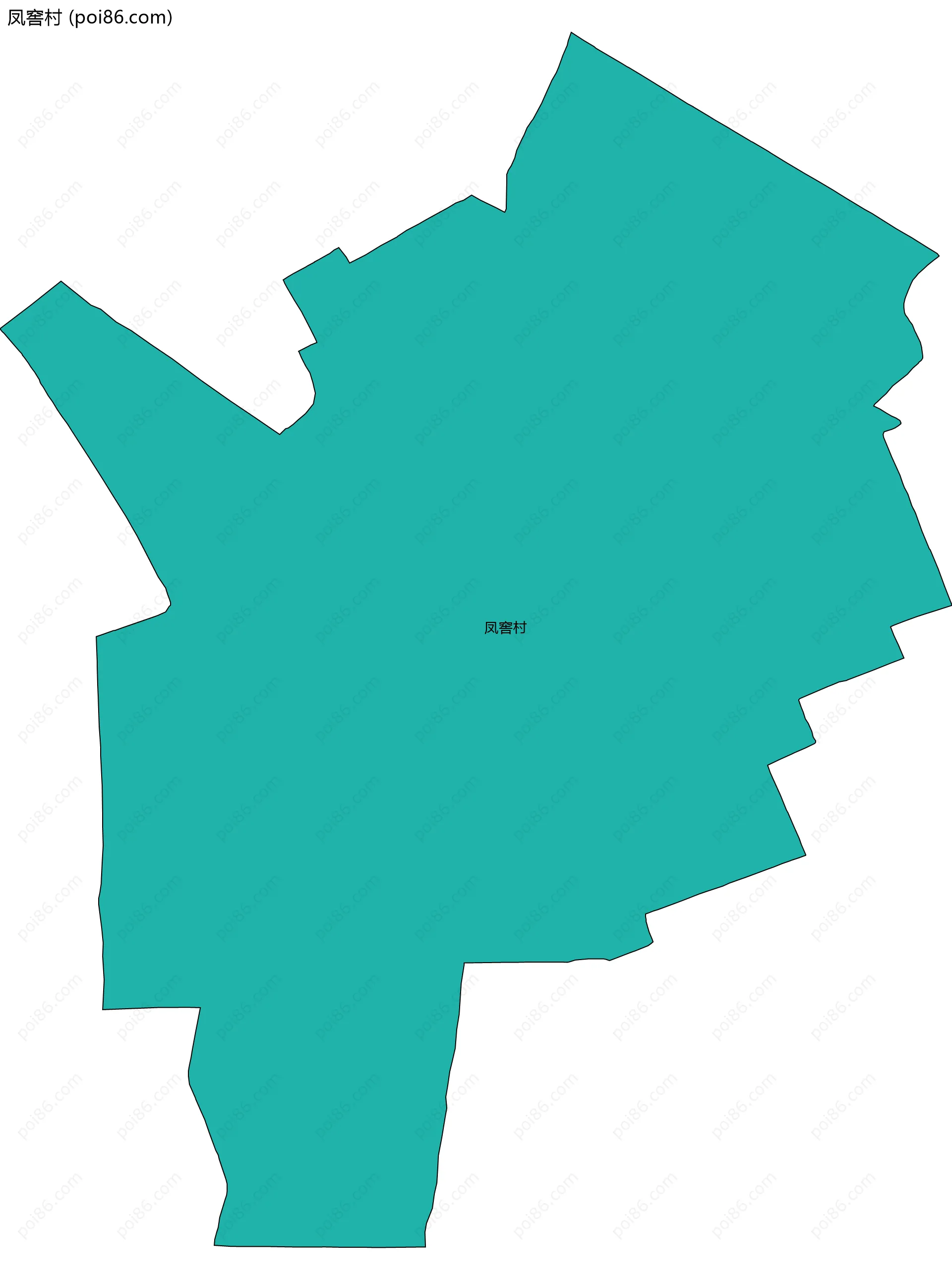 凤窖村边界地图