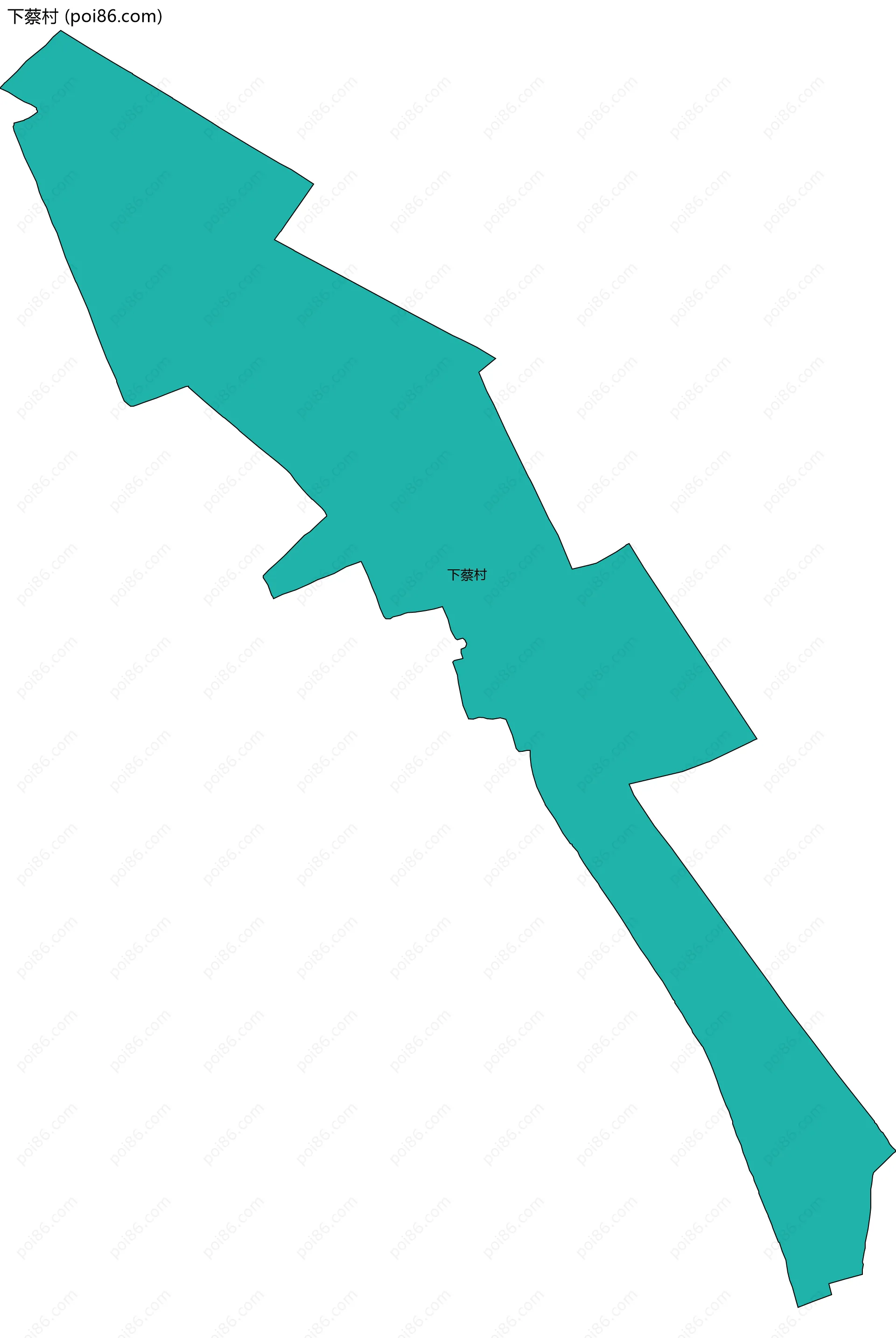 下蔡村边界地图