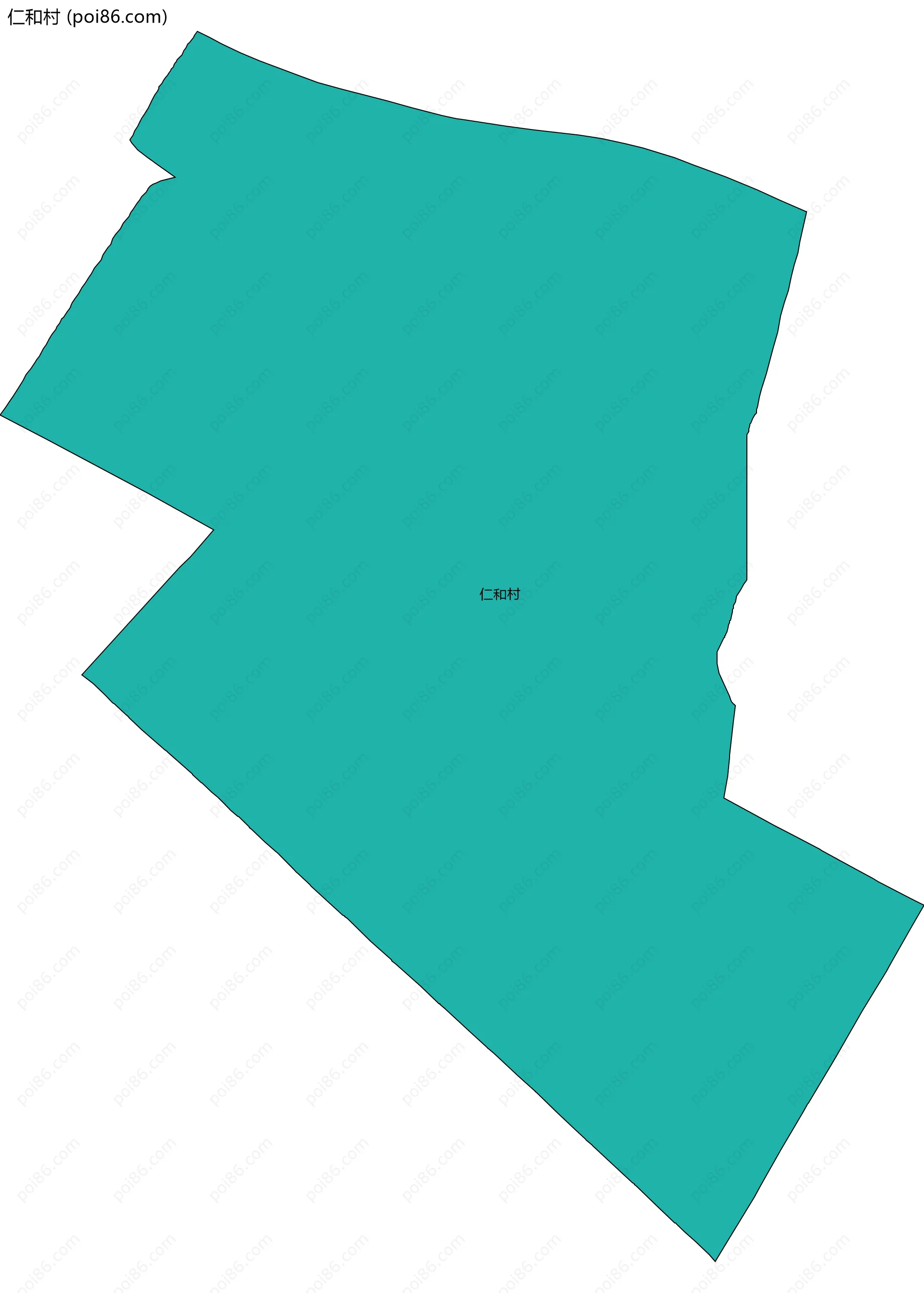 仁和村边界地图