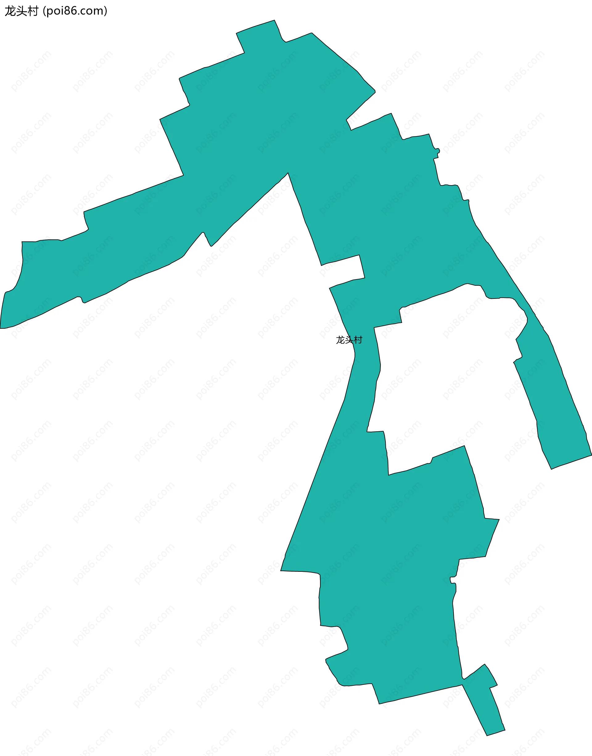 龙头村边界地图