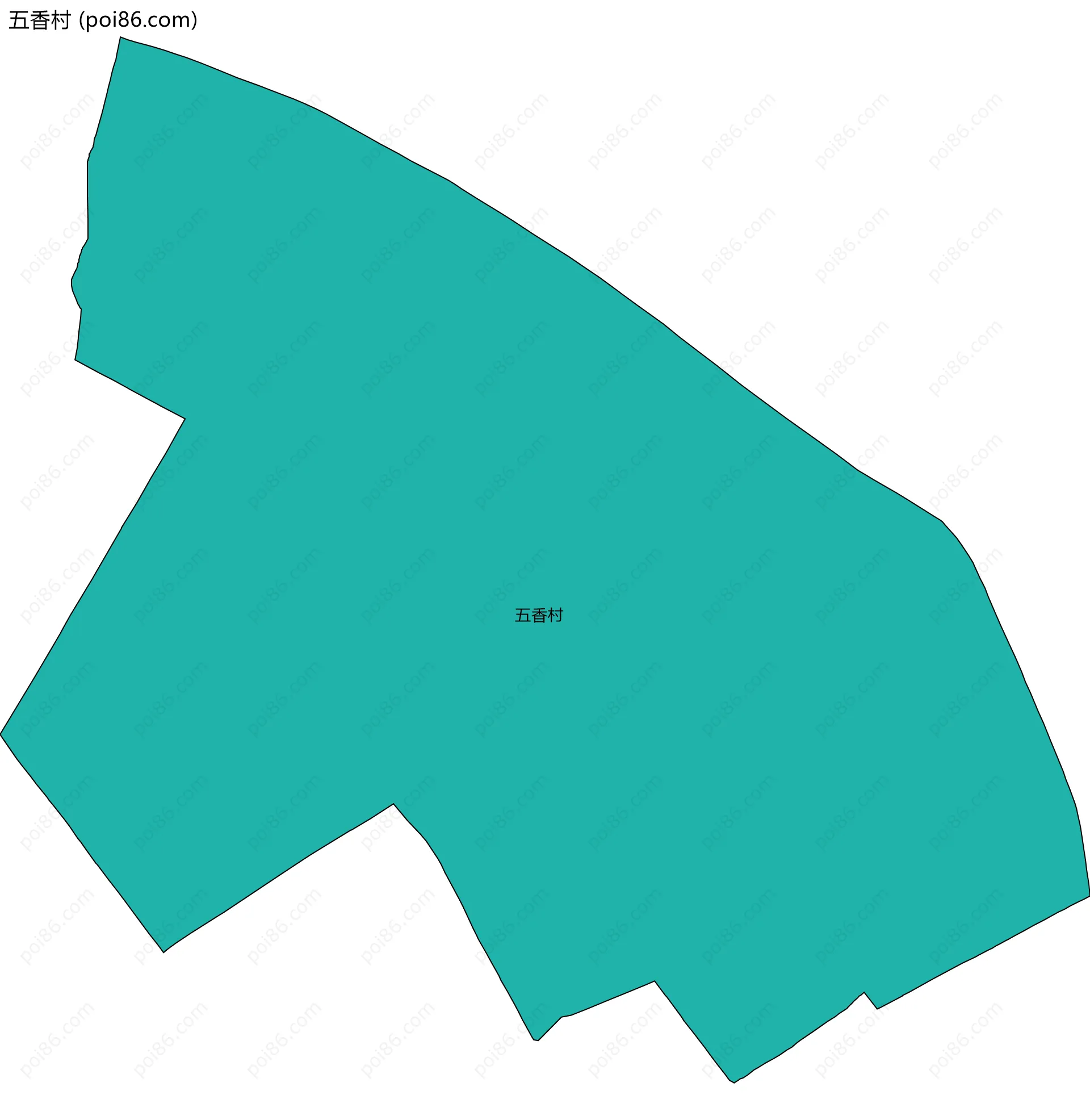 五香村边界地图