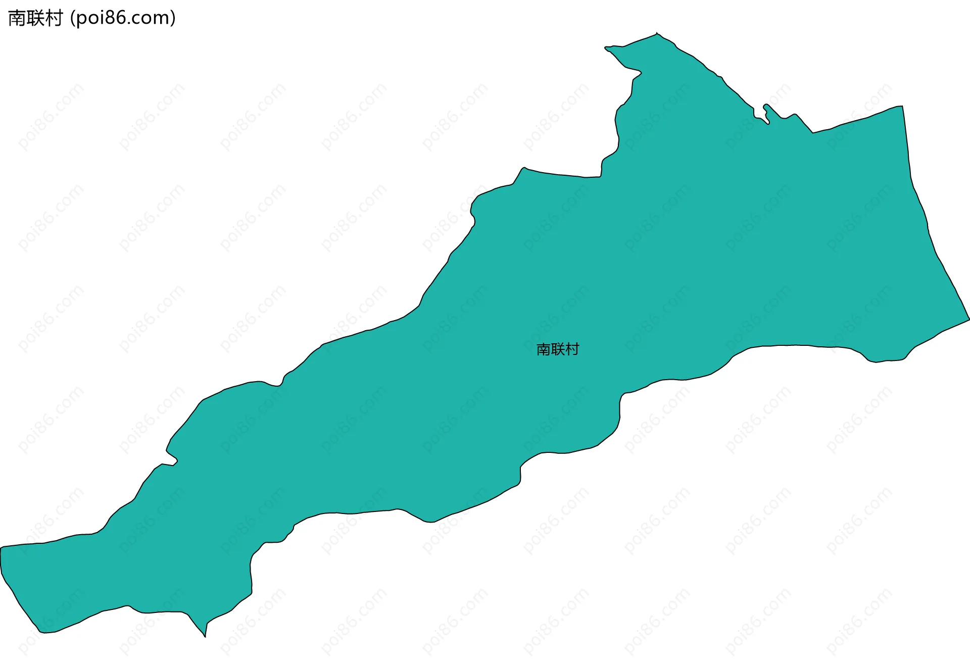 南联村边界地图