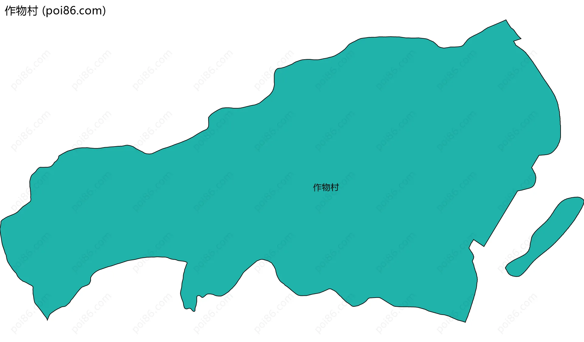 作物村边界地图