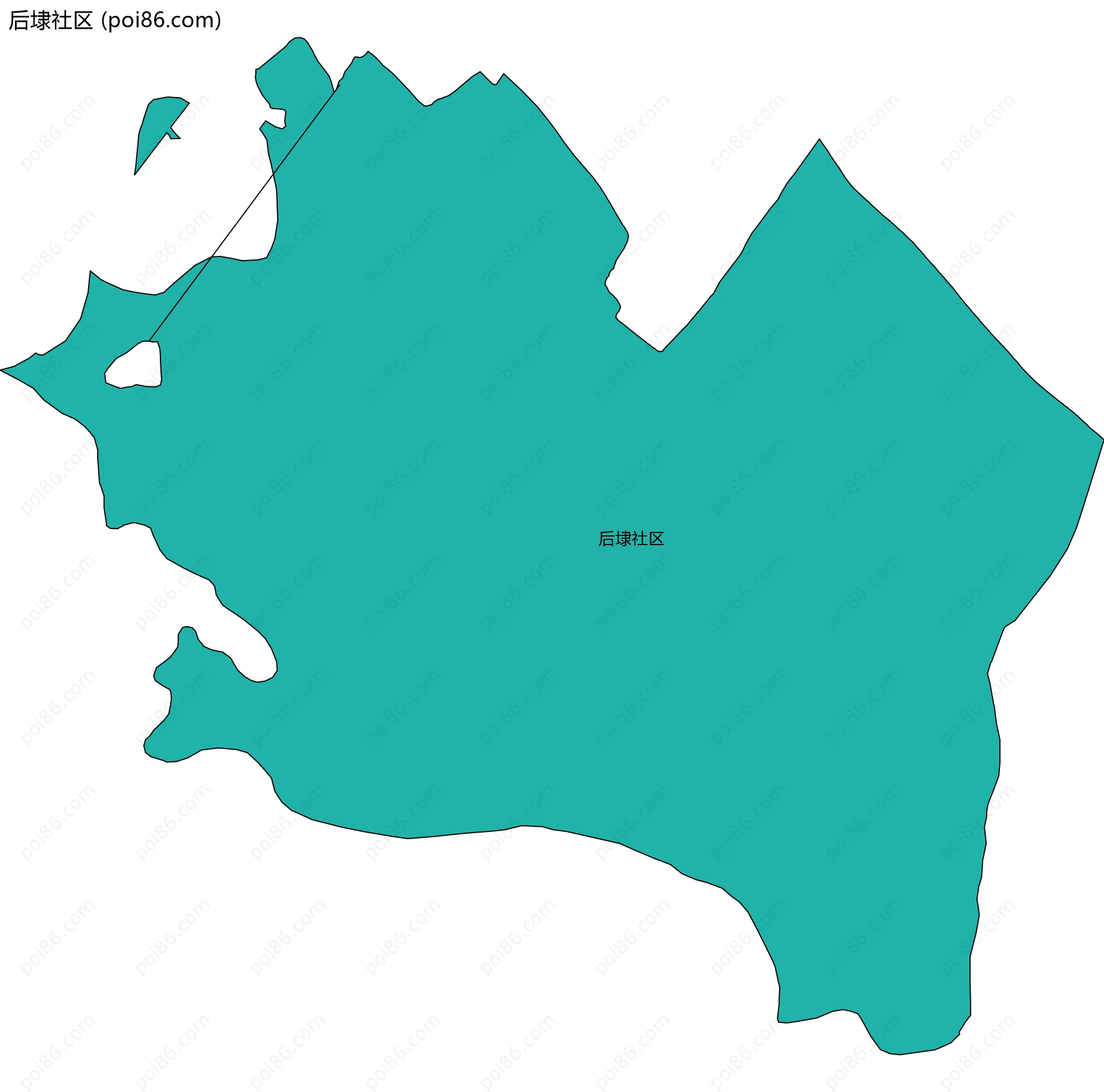后埭社区边界地图
