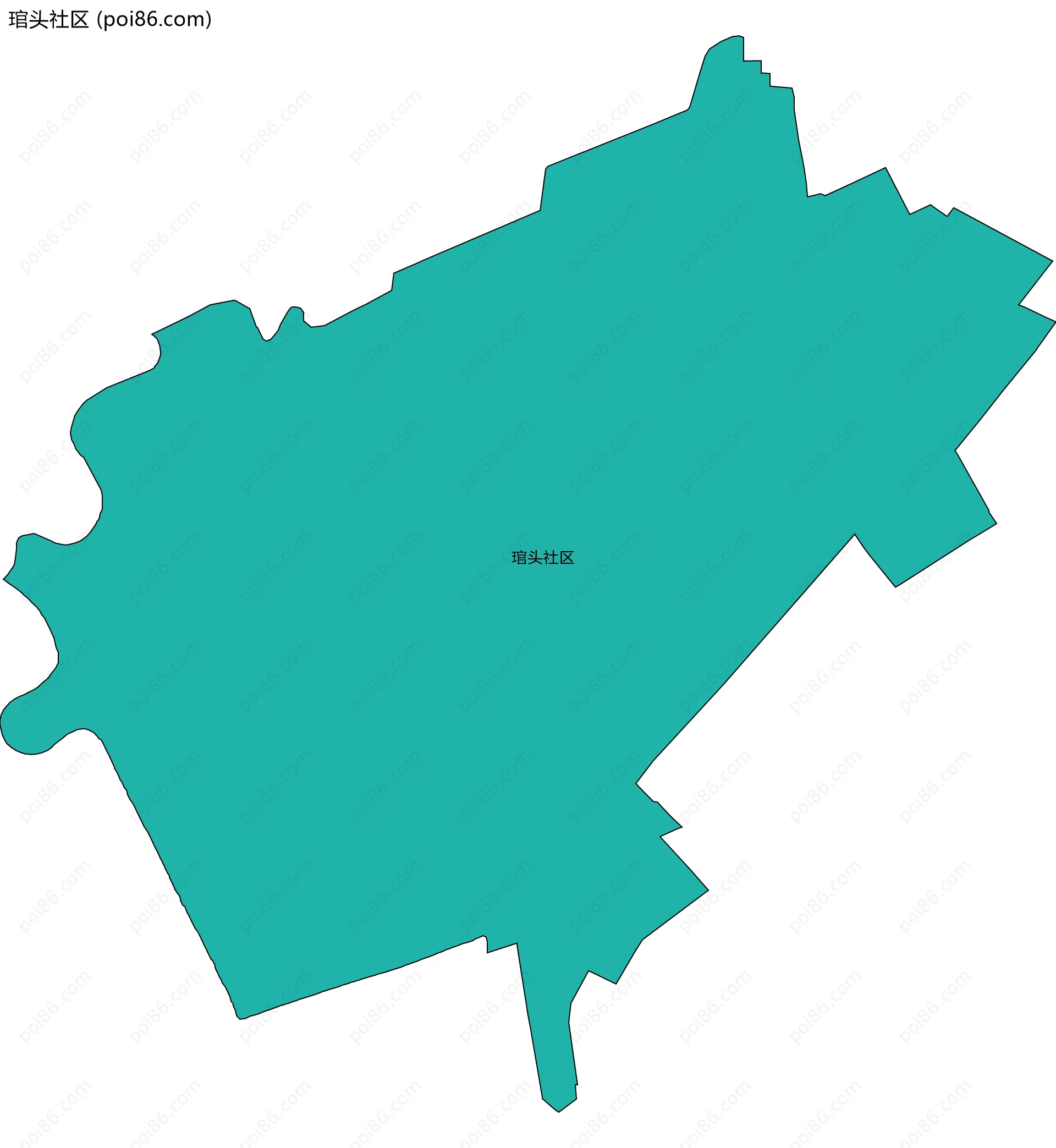 琯头社区边界地图