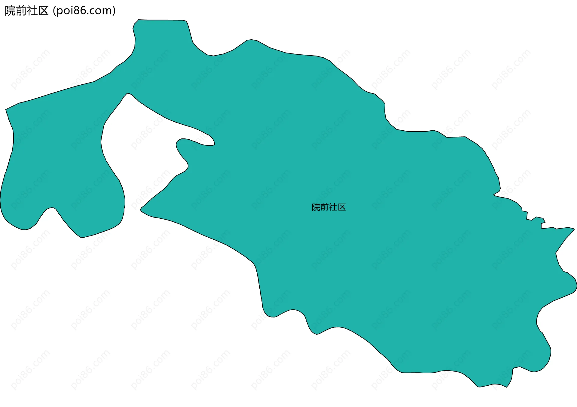 院前社区边界地图