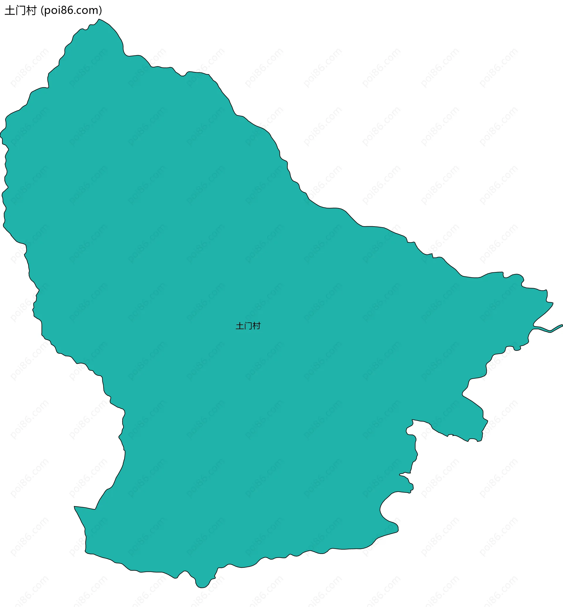 土门村边界地图
