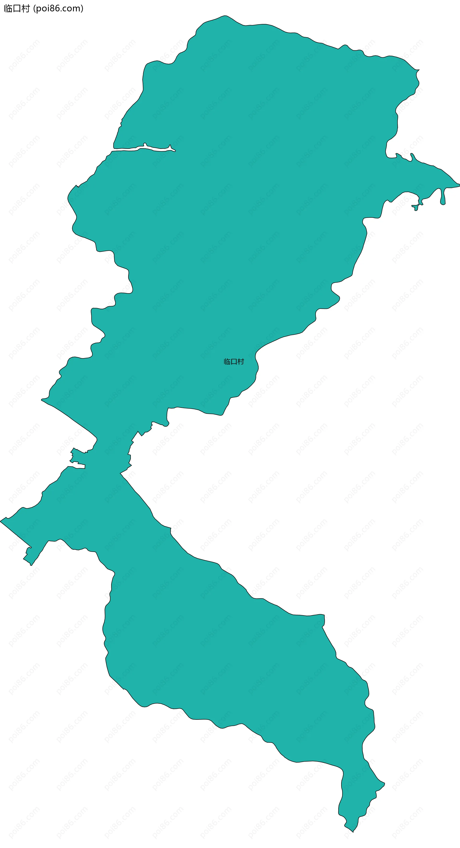 临口村边界地图