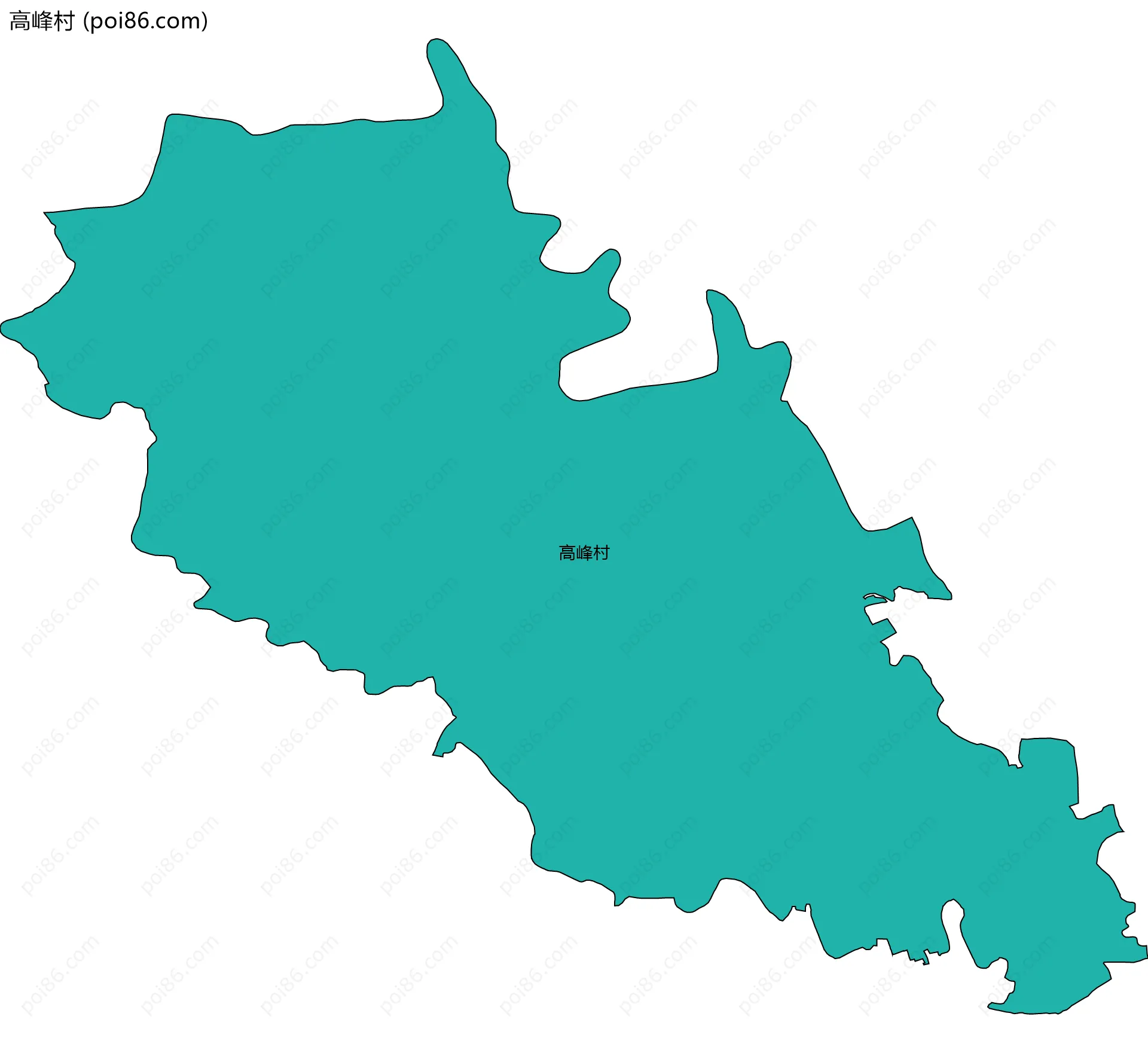 高峰村边界地图