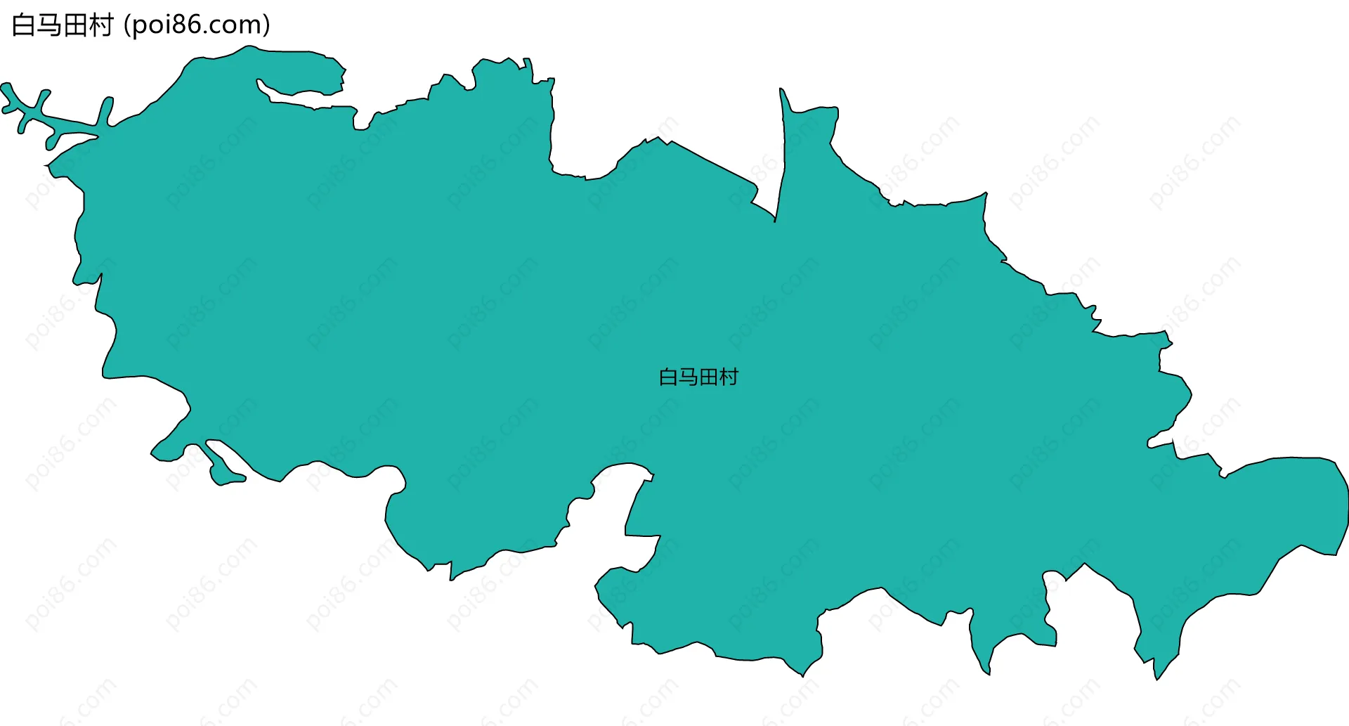 白马田村边界地图