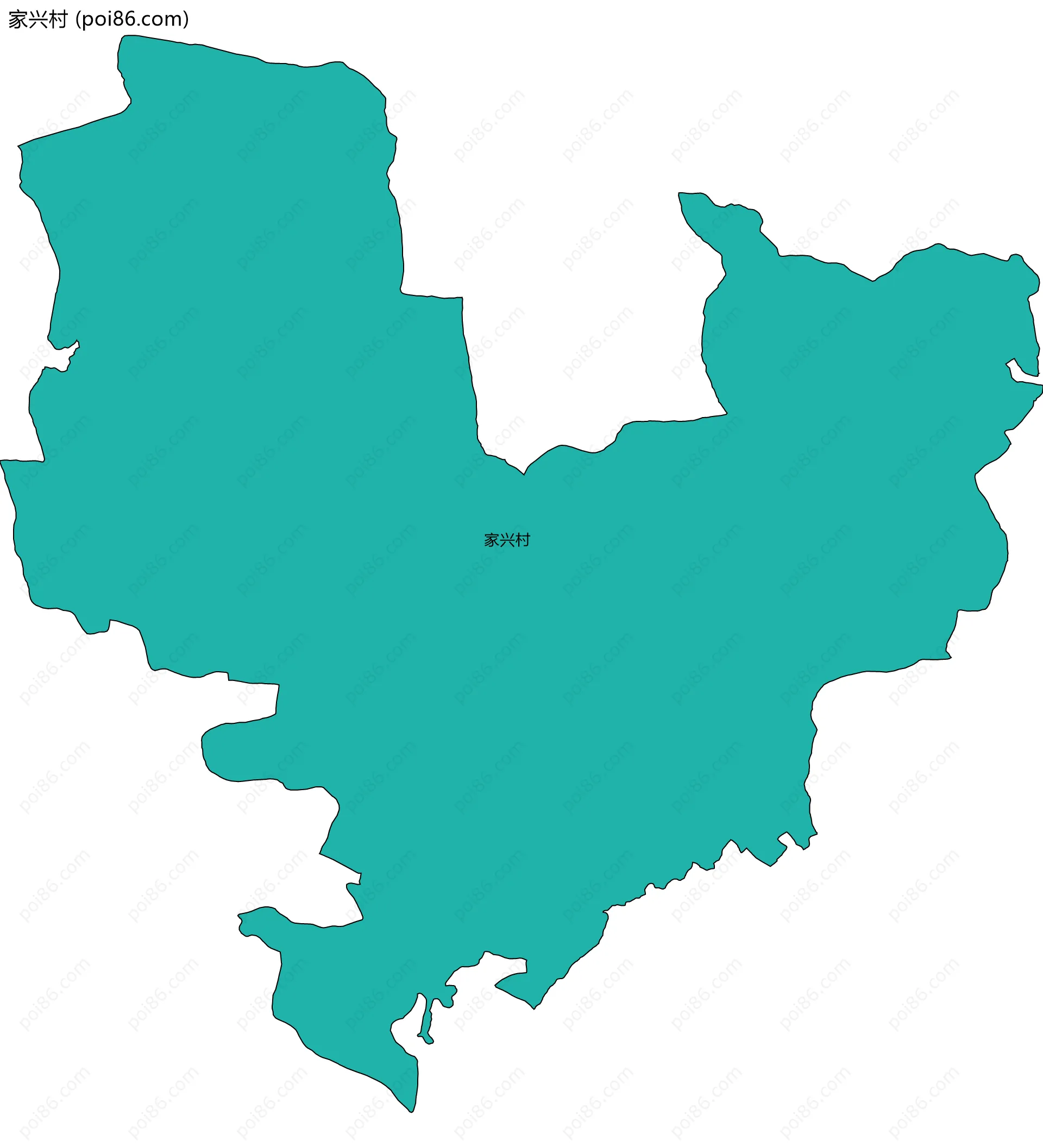 家兴村边界地图