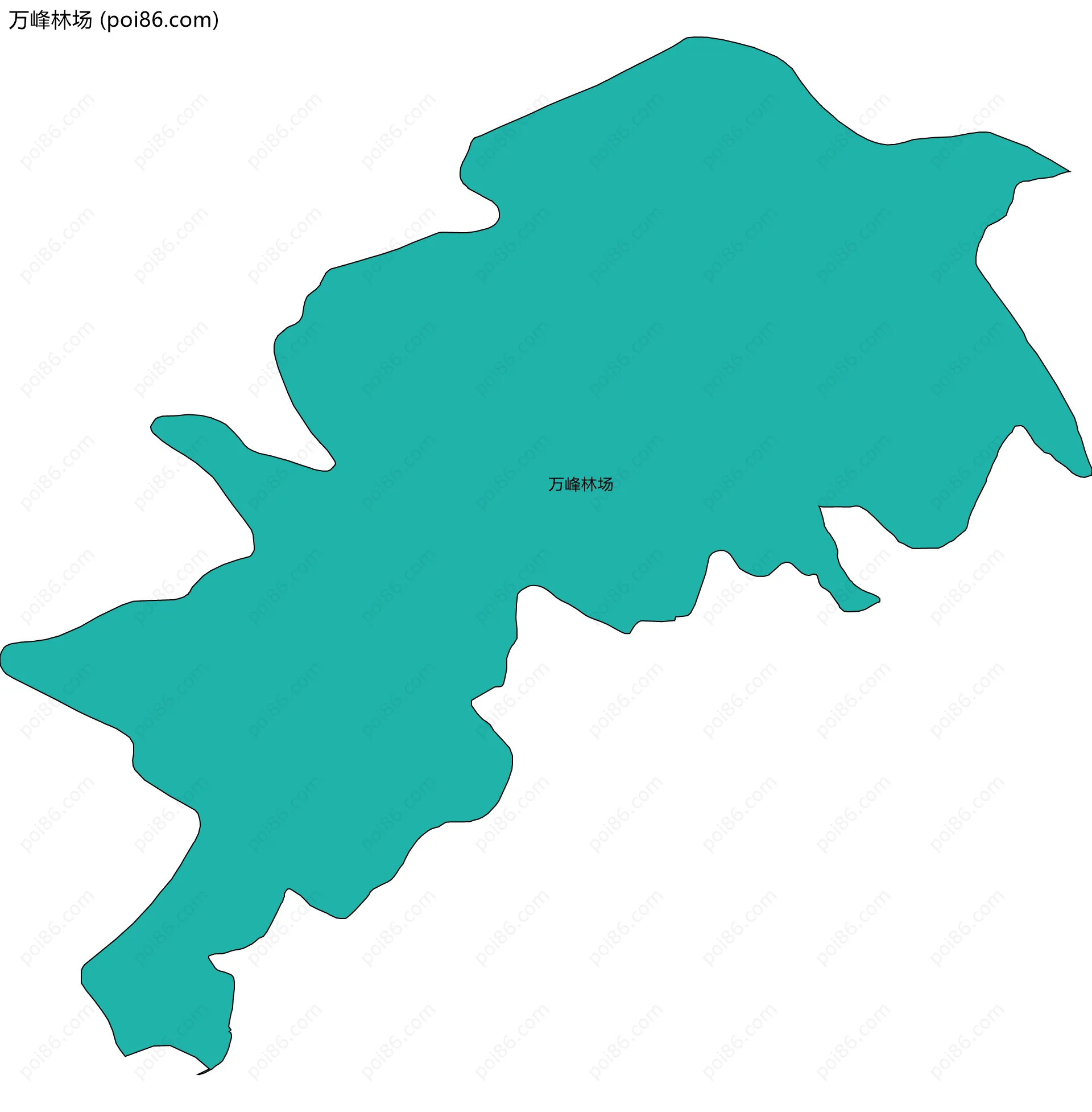 万峰林场边界地图