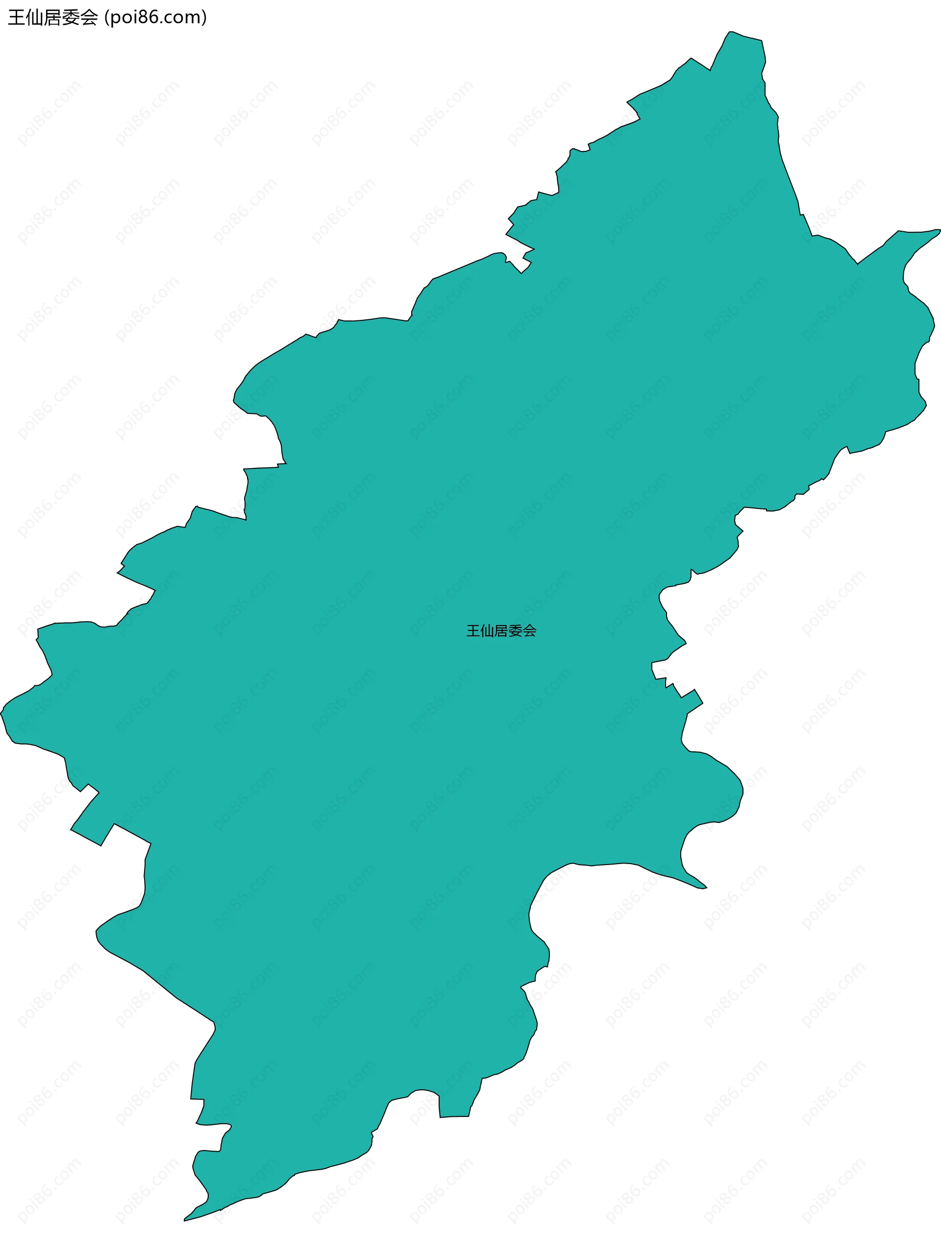 王仙居委会边界地图