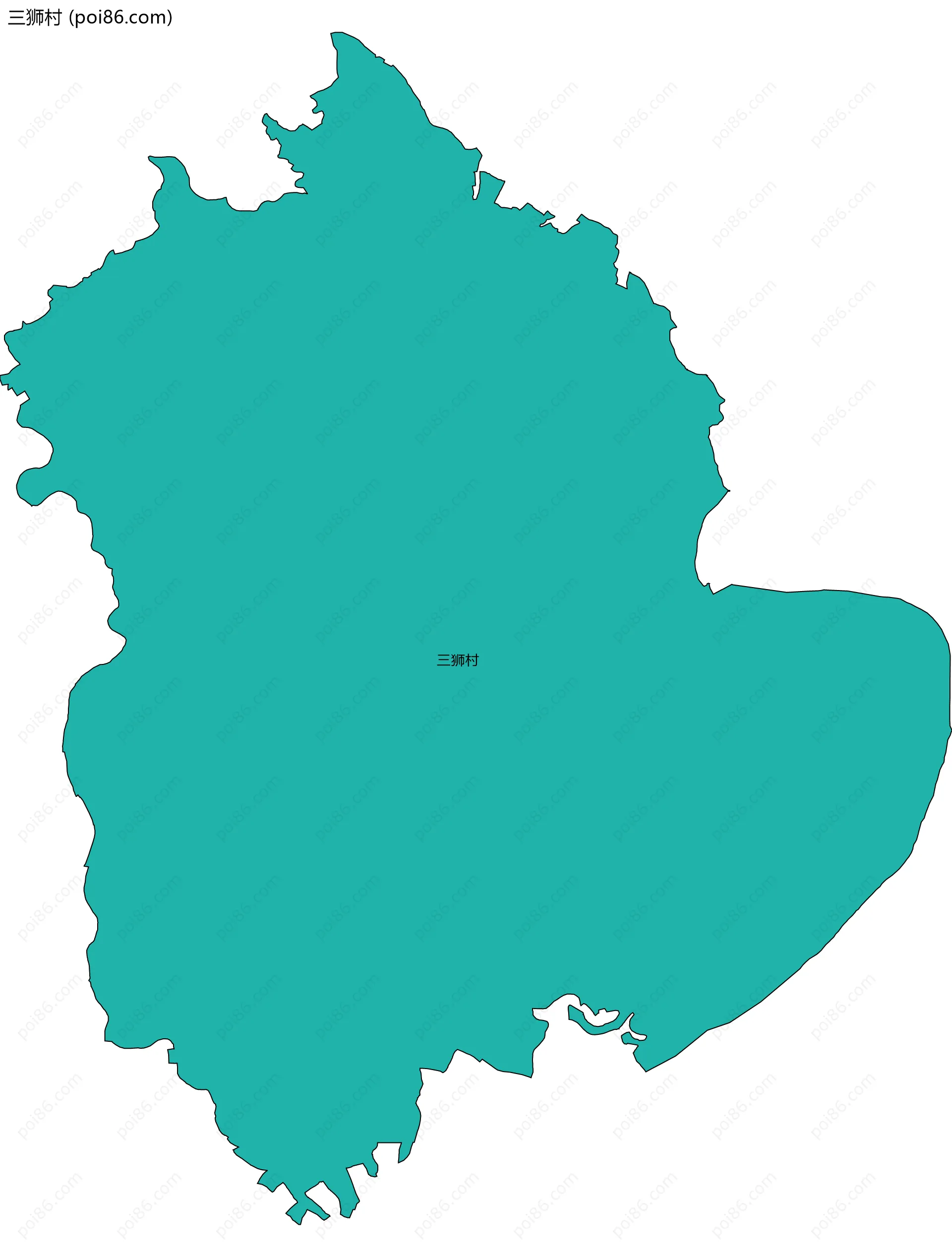 三狮村边界地图