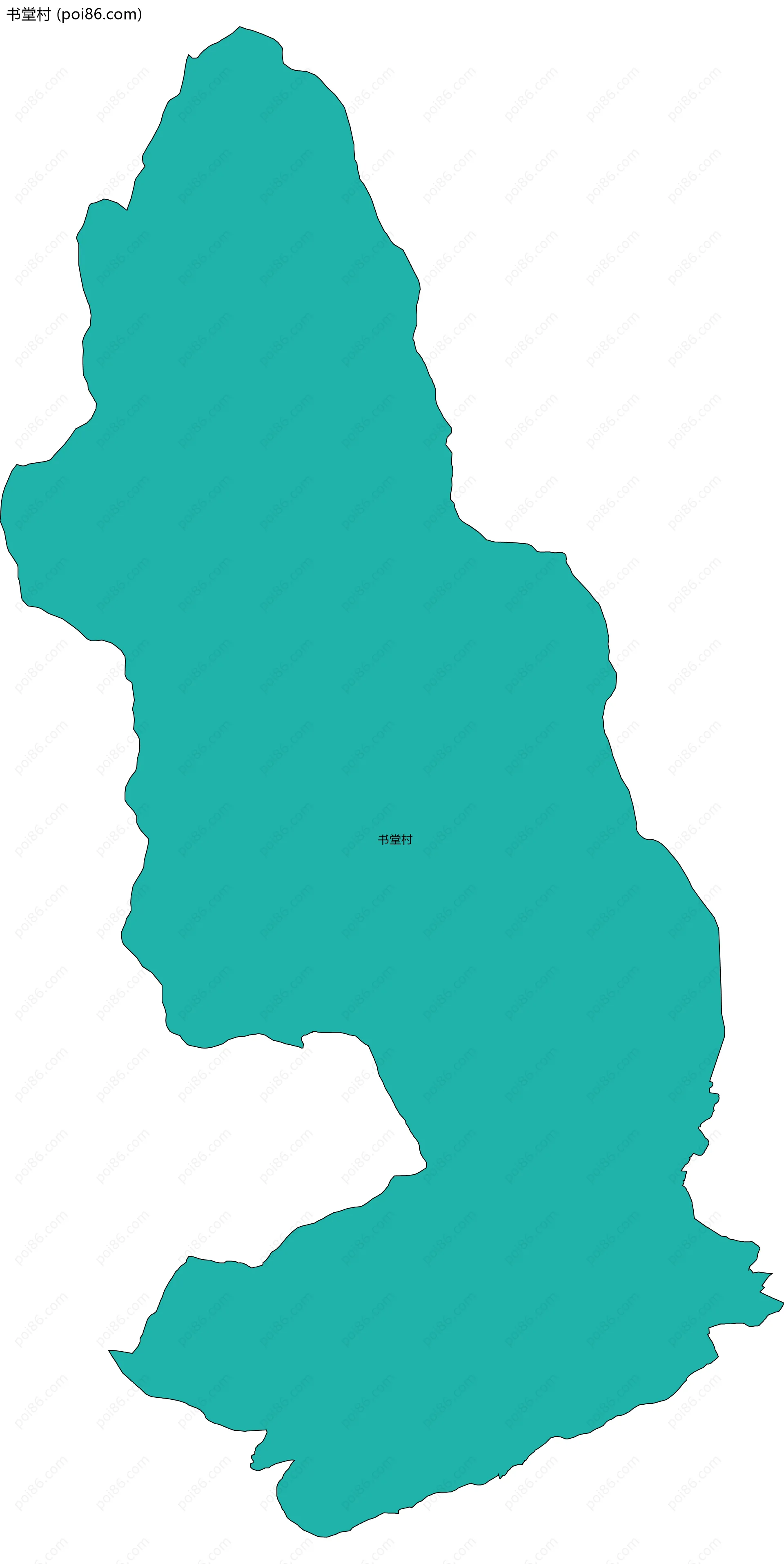 书堂村边界地图