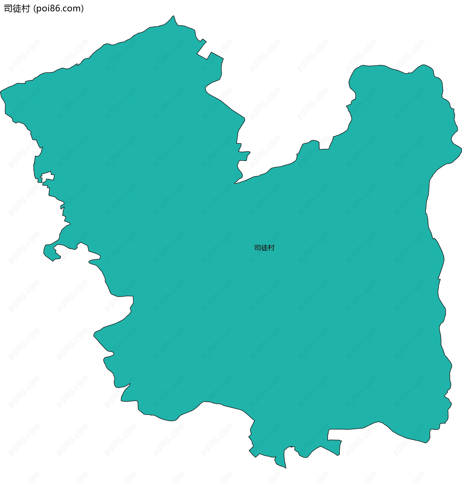 司徒村边界地图