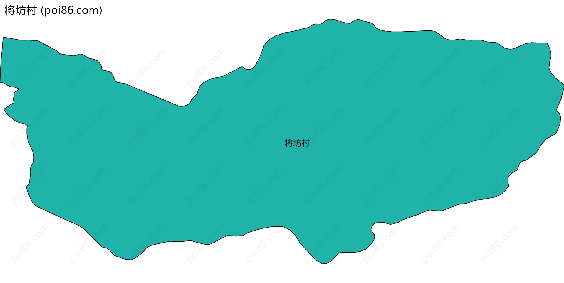 将坊村边界地图