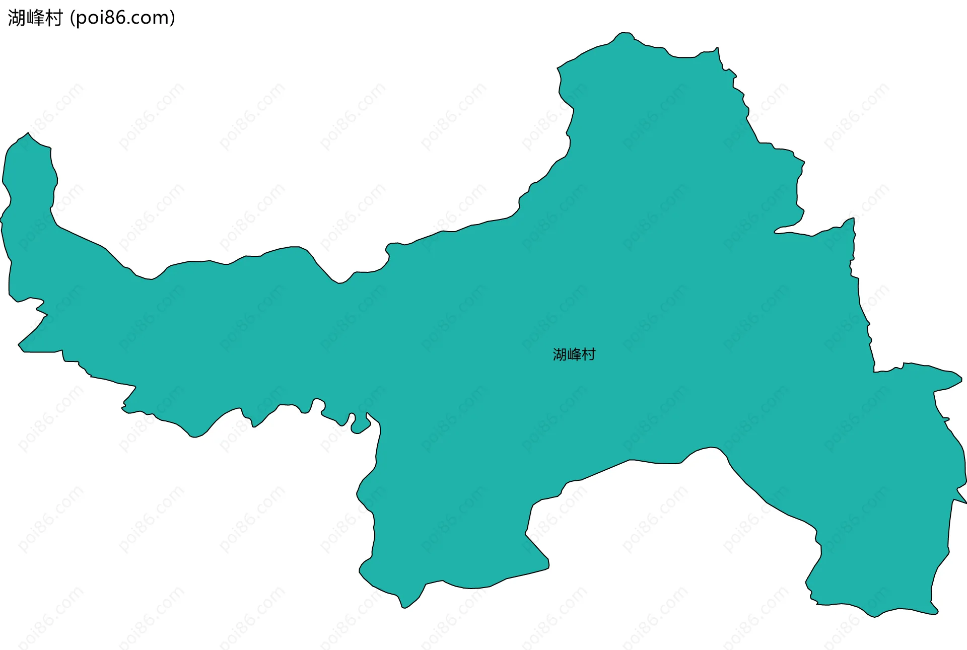 湖峰村边界地图