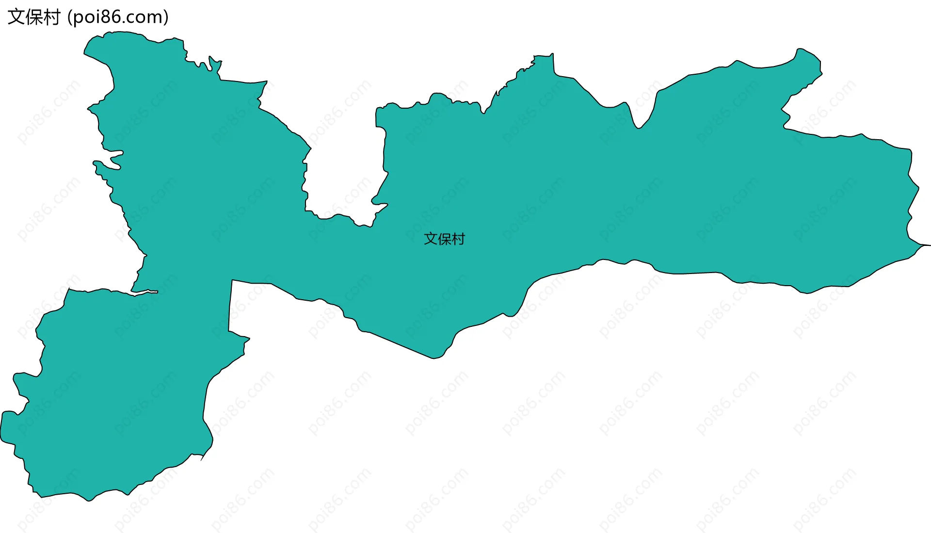 文保村边界地图