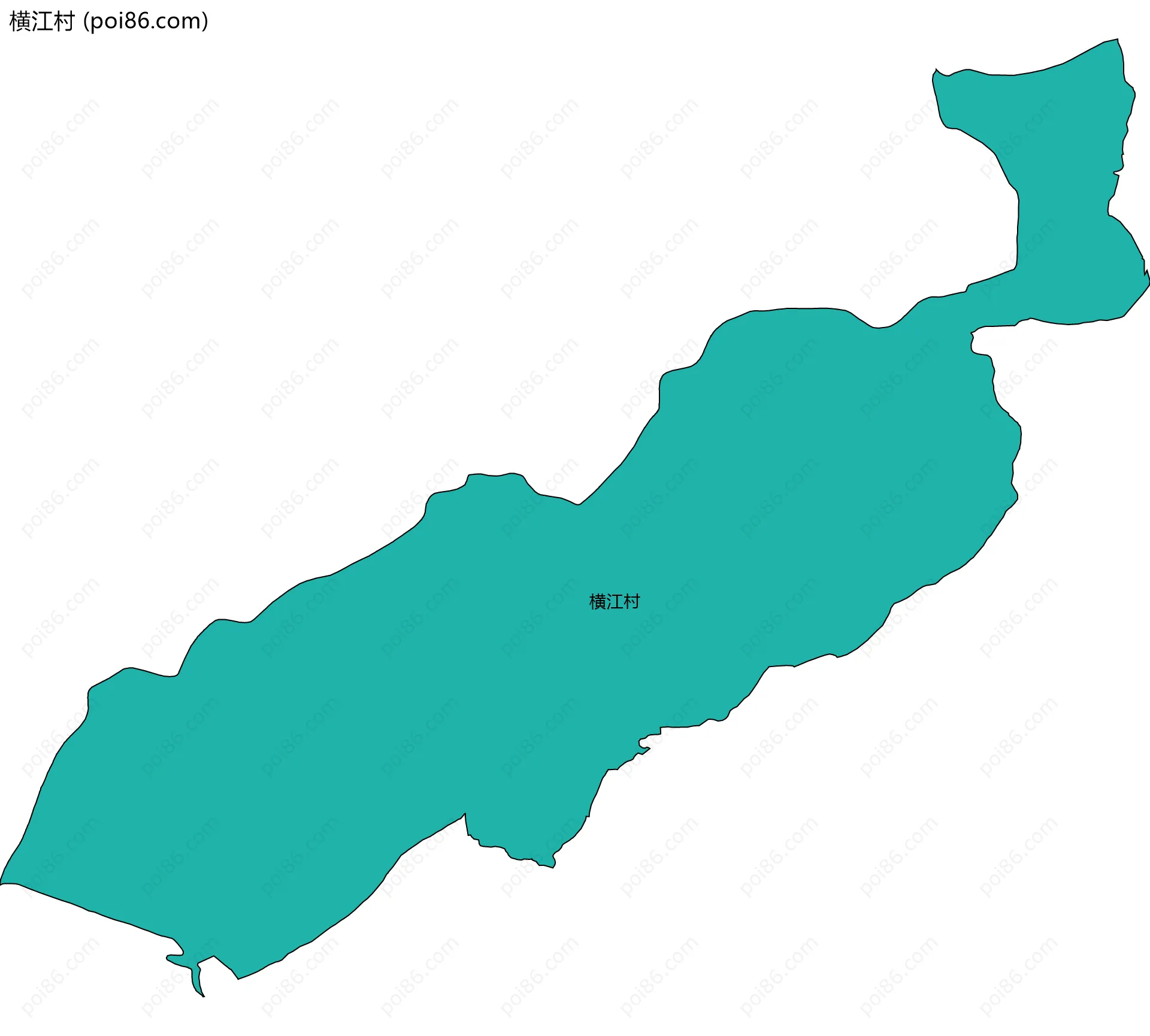 横江村边界地图
