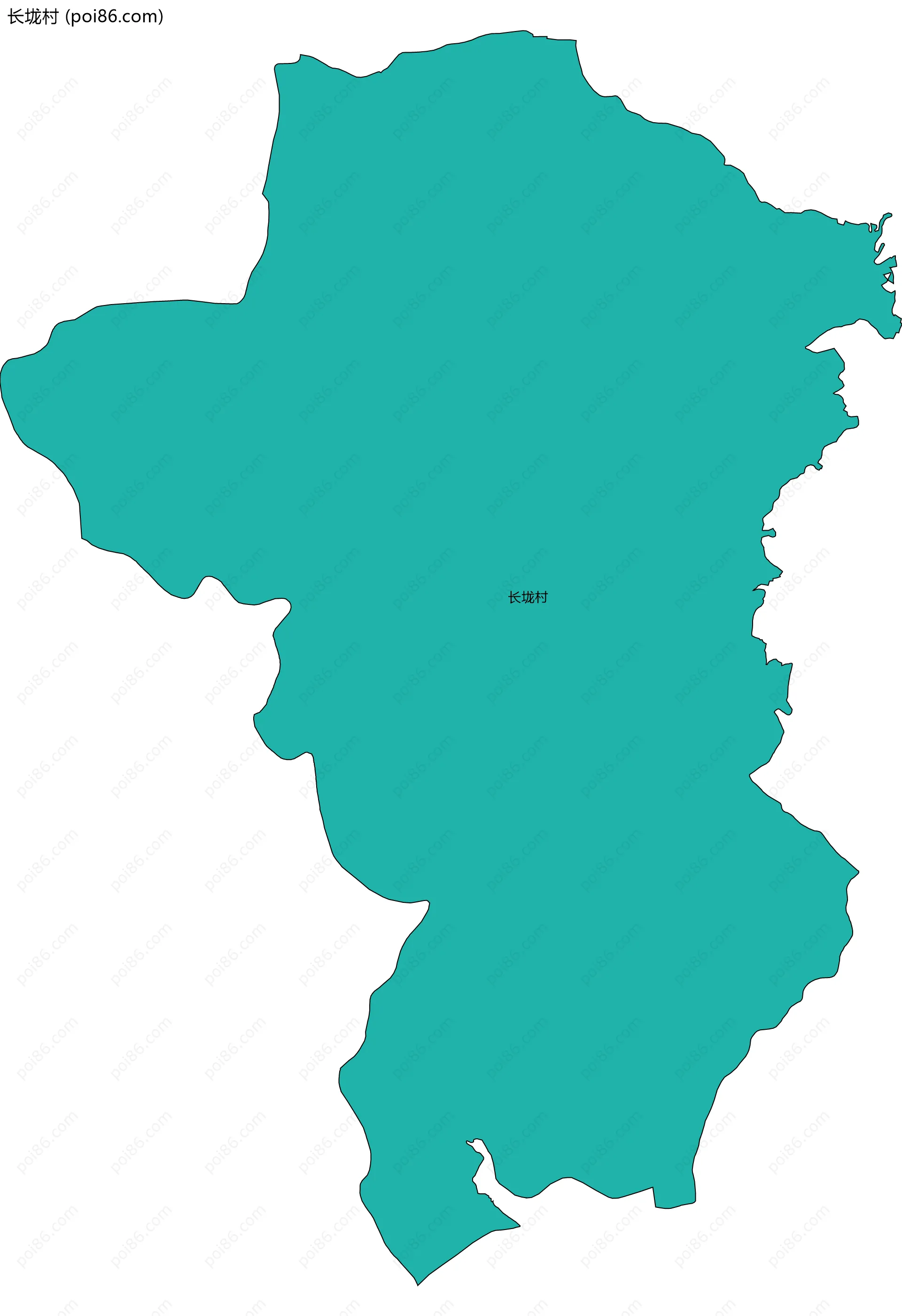 长垅村边界地图